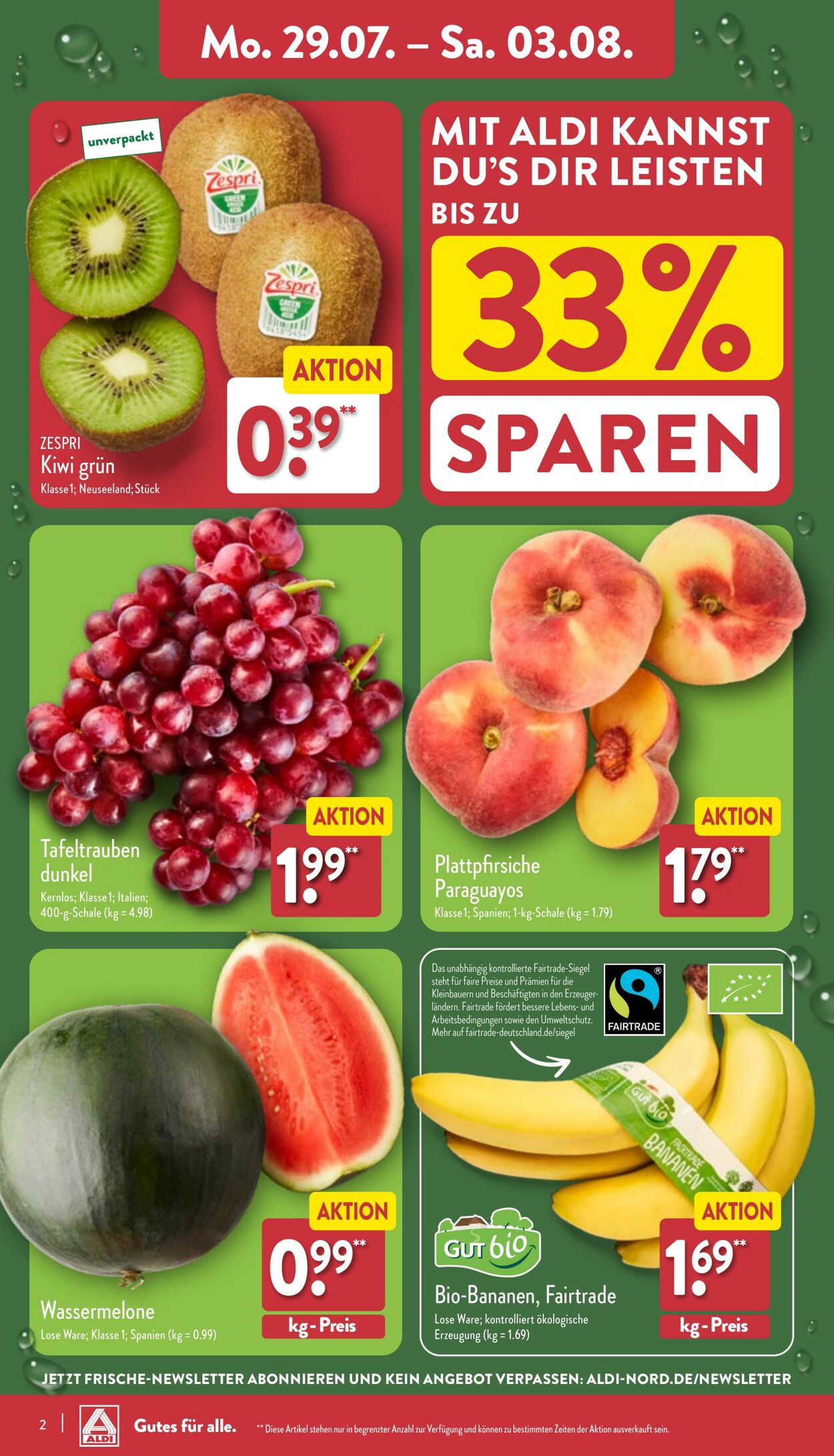 Prospekt Aldi-Nord 29.07.2024 - 03.08.2024