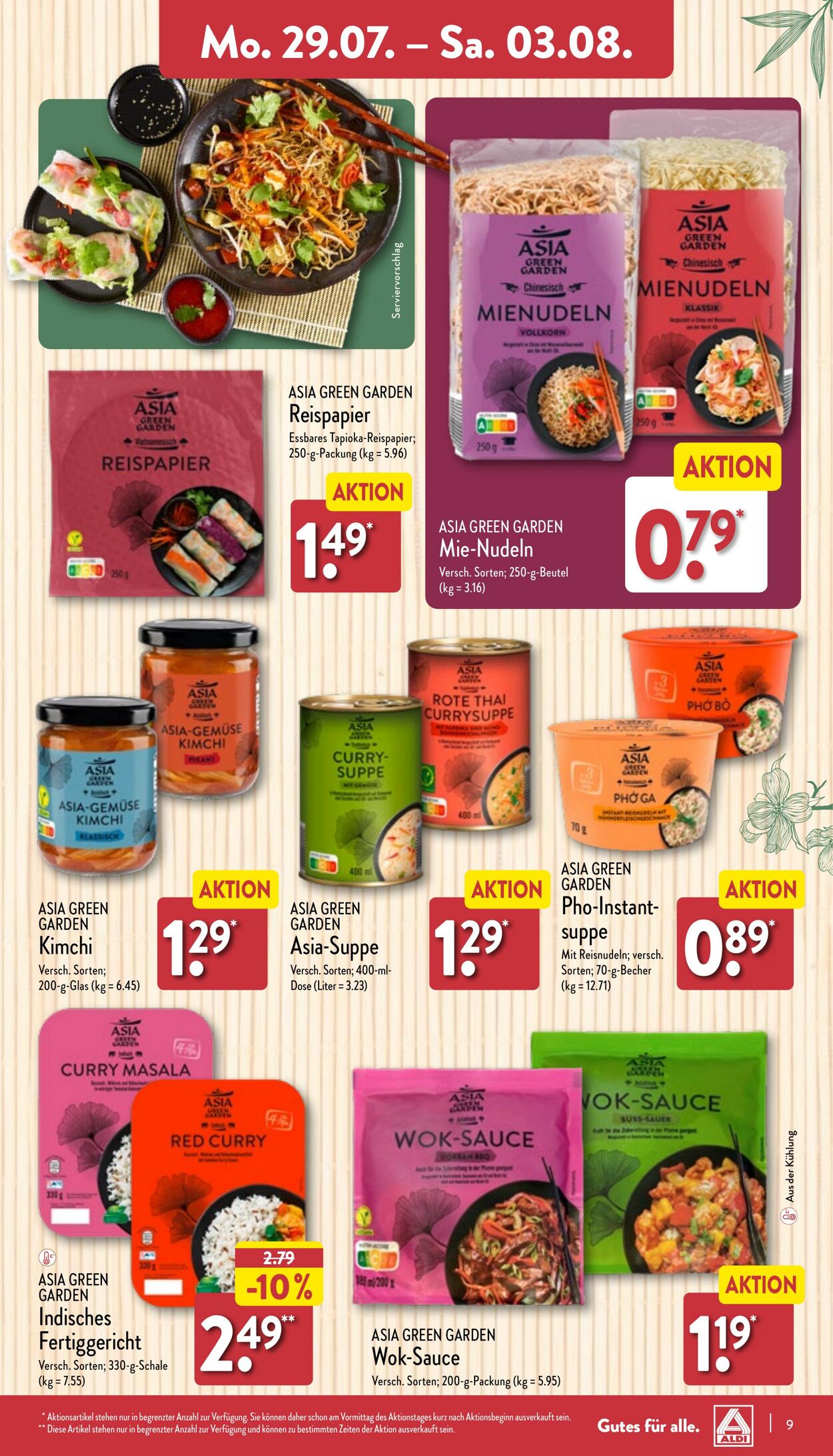 Prospekt Aldi-Nord 29.07.2024 - 03.08.2024