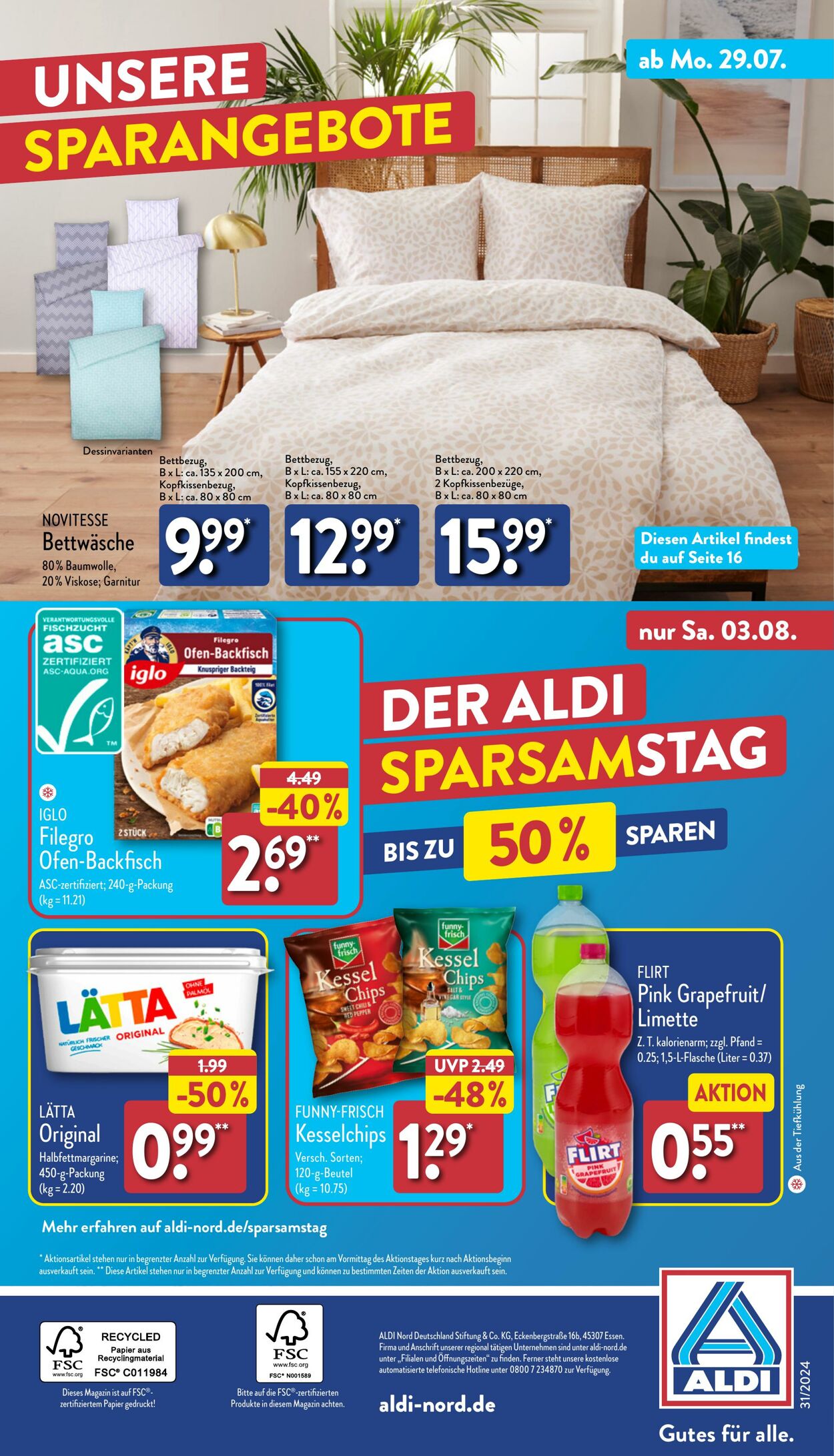 Prospekt Aldi-Nord 29.07.2024 - 03.08.2024