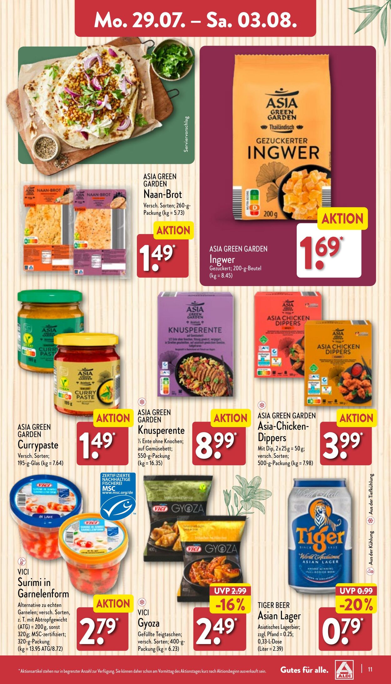 Prospekt Aldi-Nord 29.07.2024 - 03.08.2024