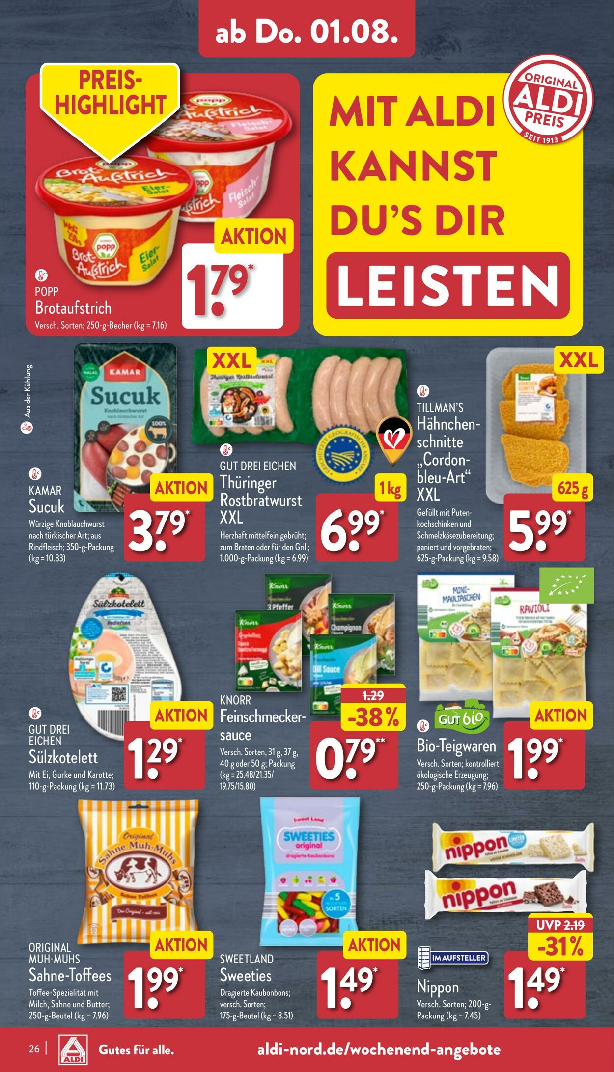 Prospekt Aldi-Nord 29.07.2024 - 03.08.2024