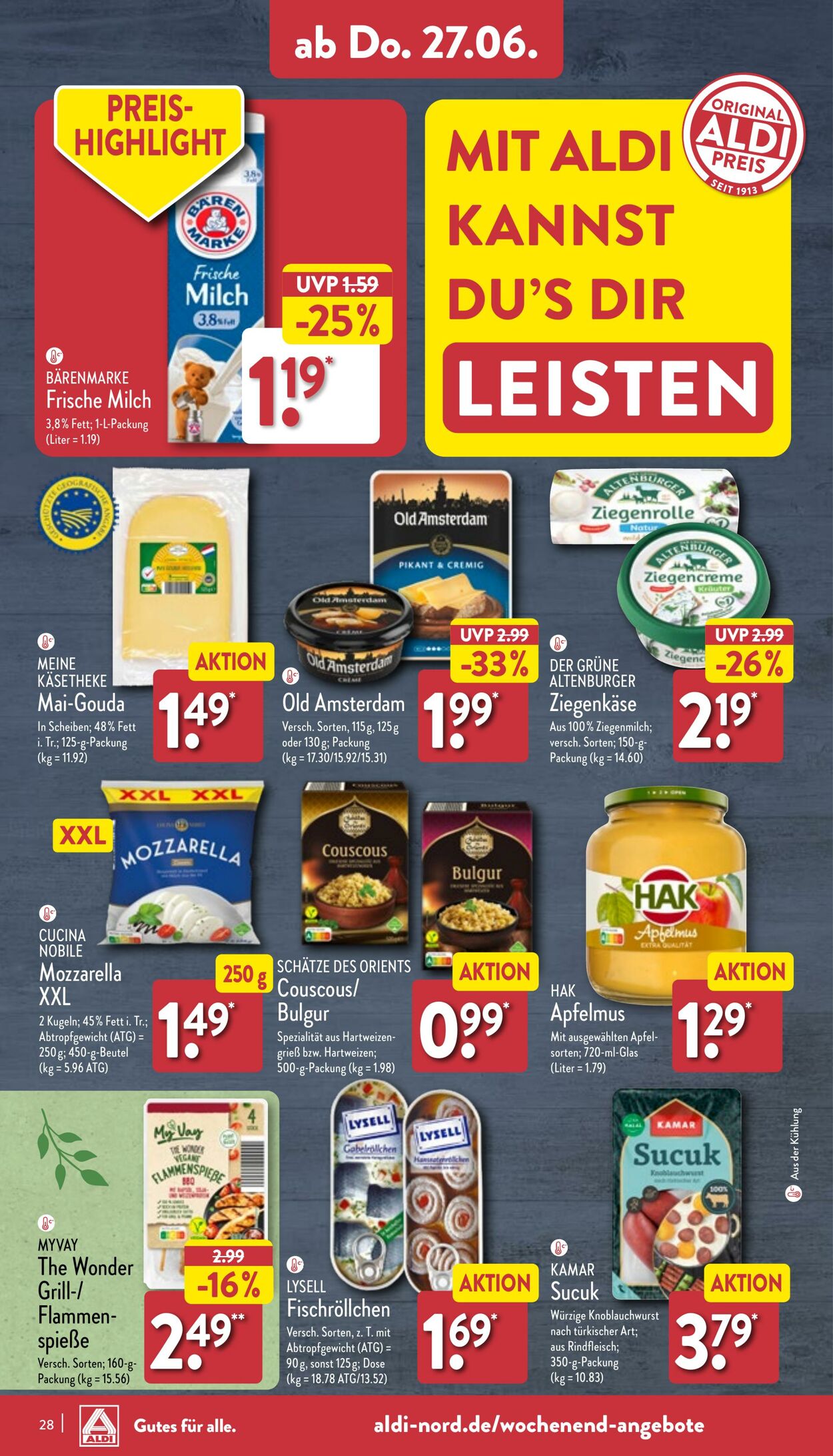 Prospekt Aldi-Nord 24.06.2024 - 29.06.2024