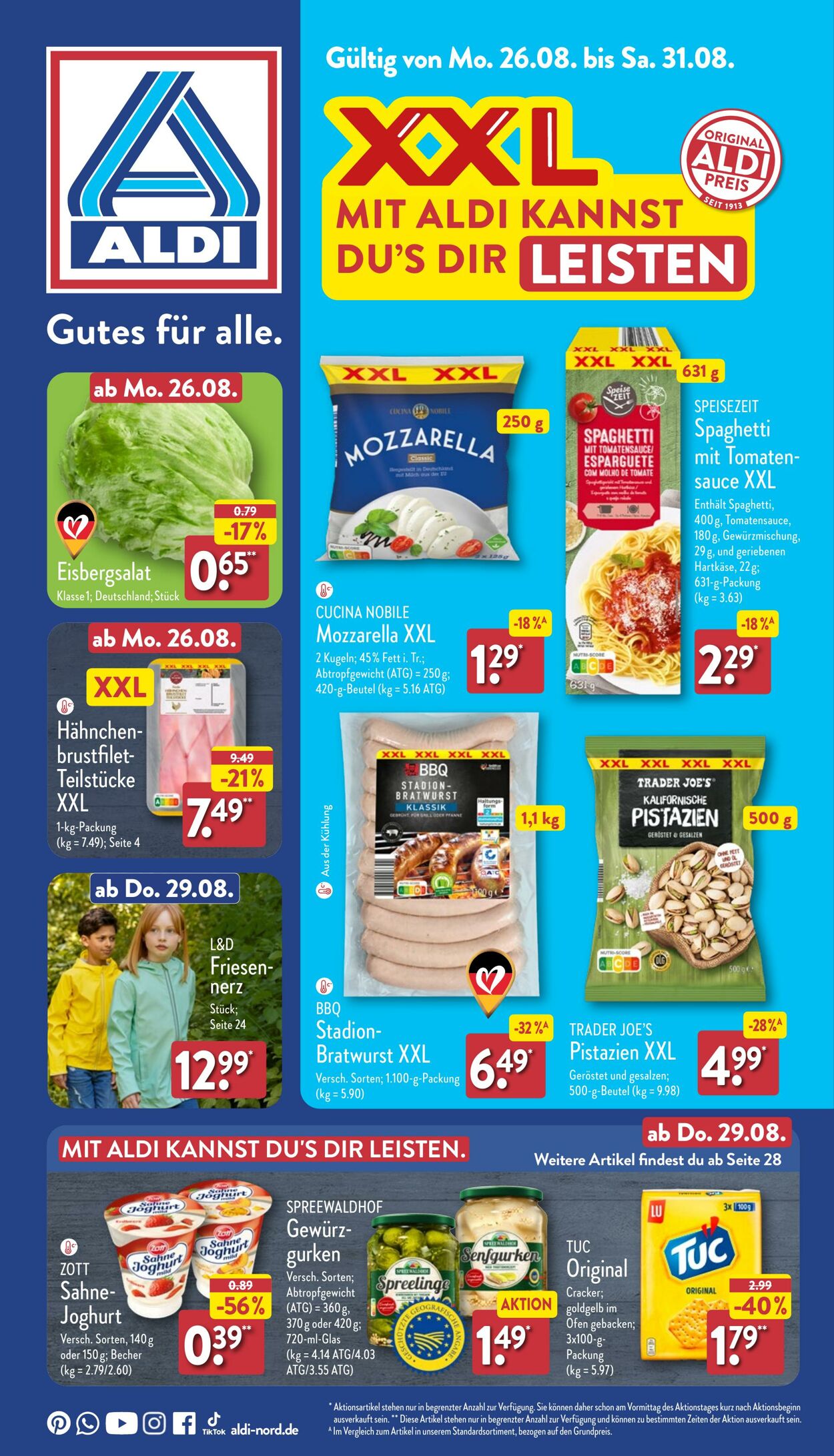 Prospekt Aldi-Nord 26.08.2024 - 31.08.2024