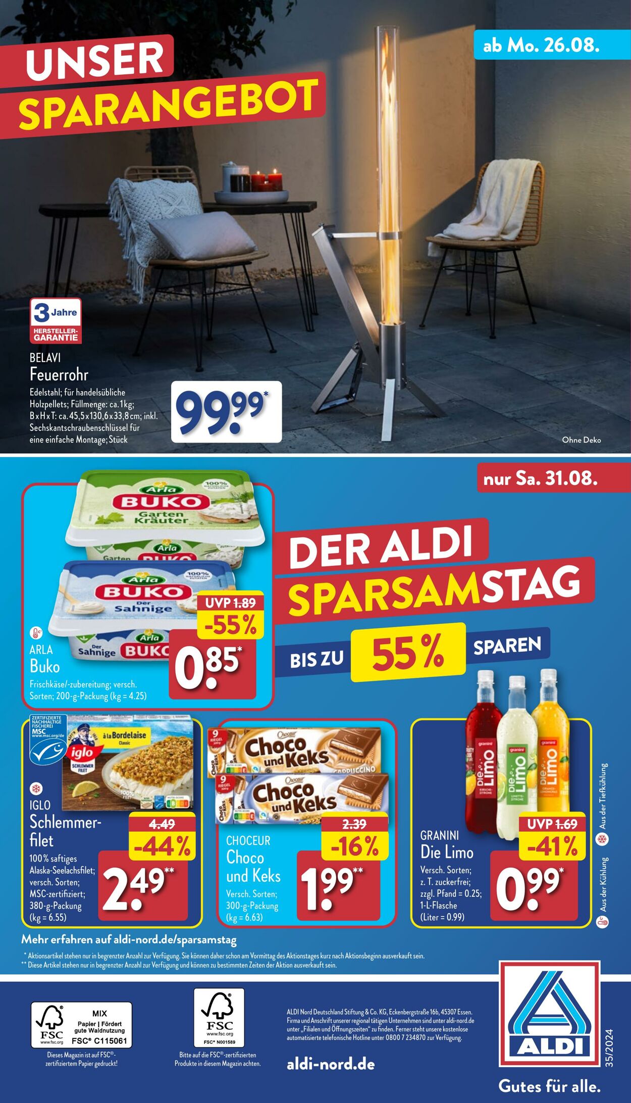 Prospekt Aldi-Nord 26.08.2024 - 31.08.2024