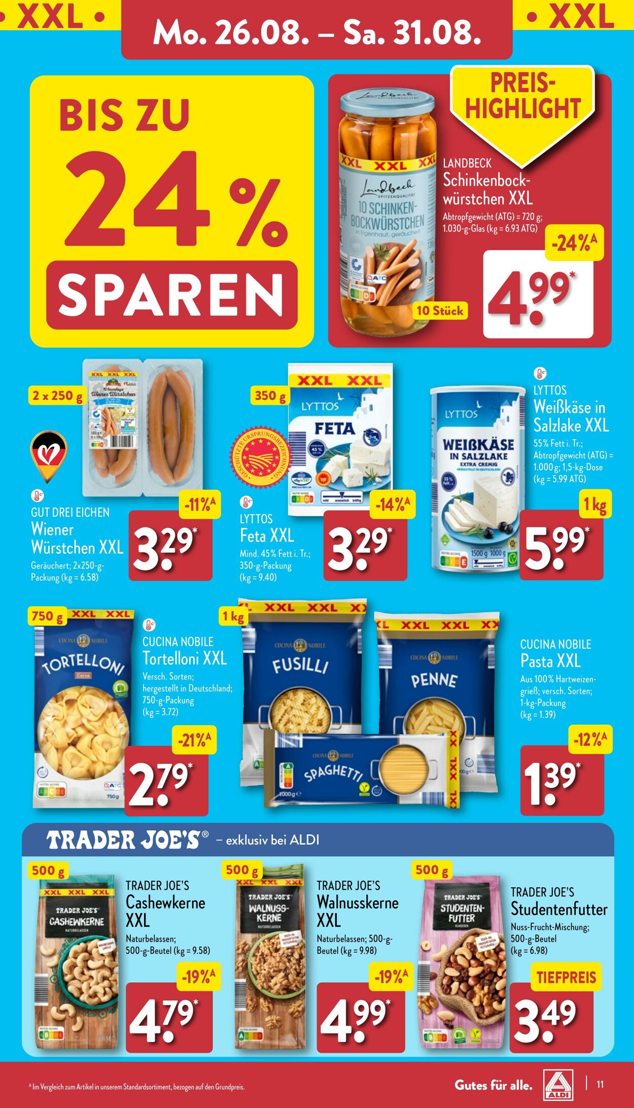 Prospekt Aldi-Nord 26.08.2024 - 31.08.2024