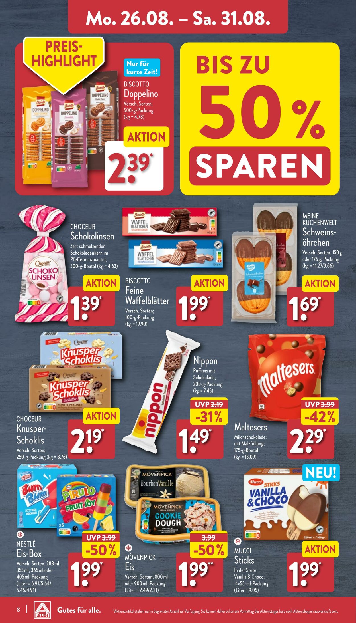 Prospekt Aldi-Nord 26.08.2024 - 31.08.2024