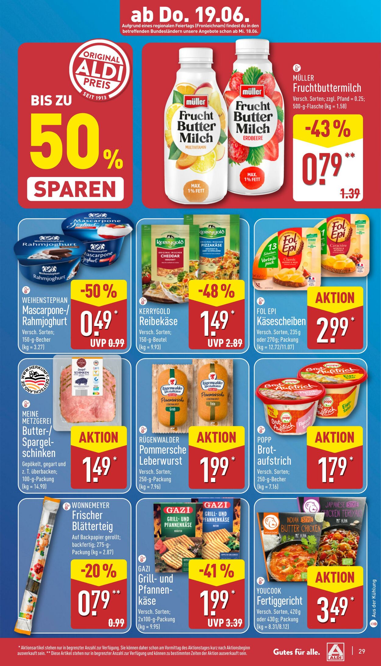 Prospekt Aldi-Nord 16.06.2025 - 21.06.2025