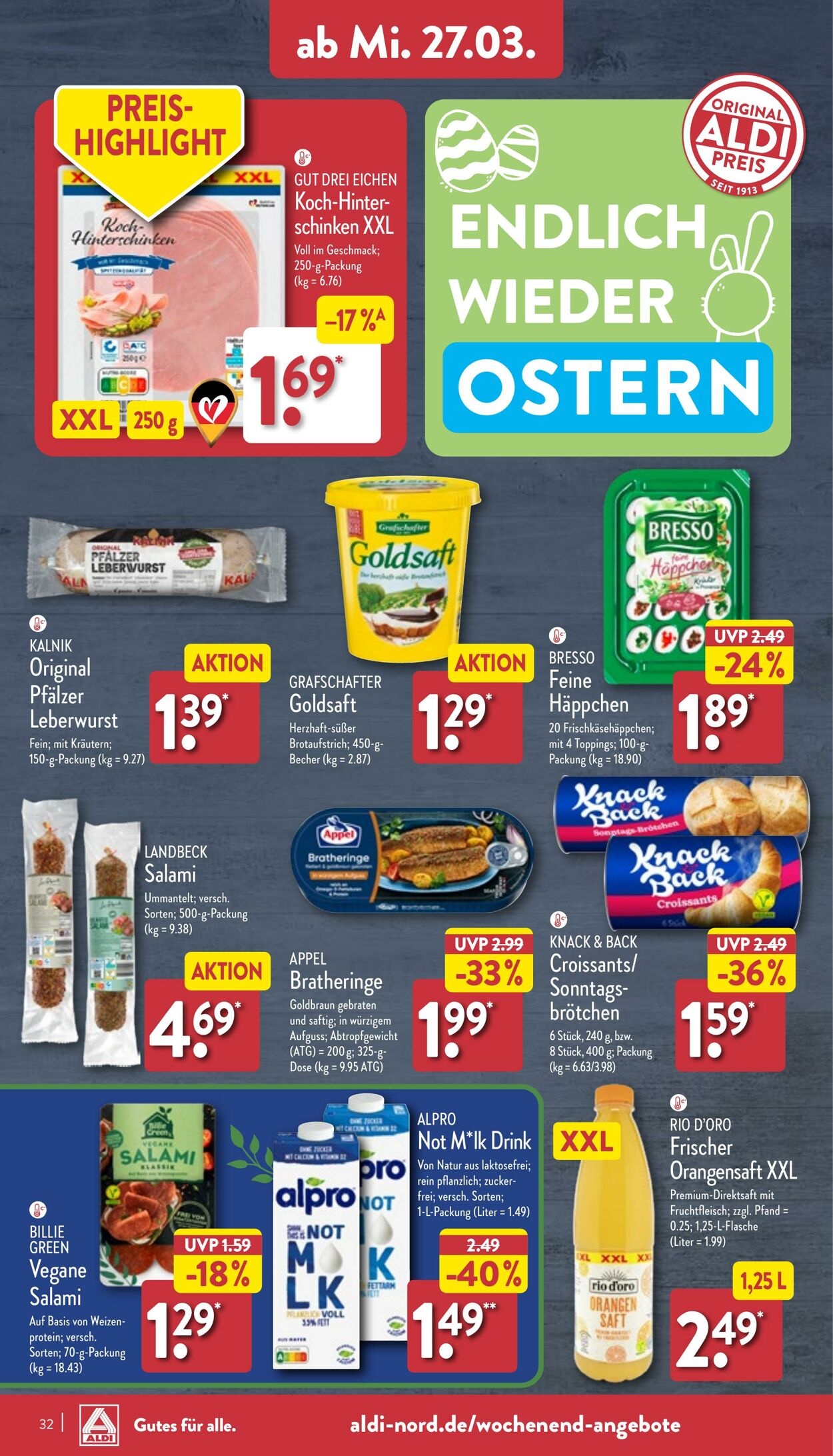 Prospekt Aldi-Nord 18.03.2024 - 23.03.2024