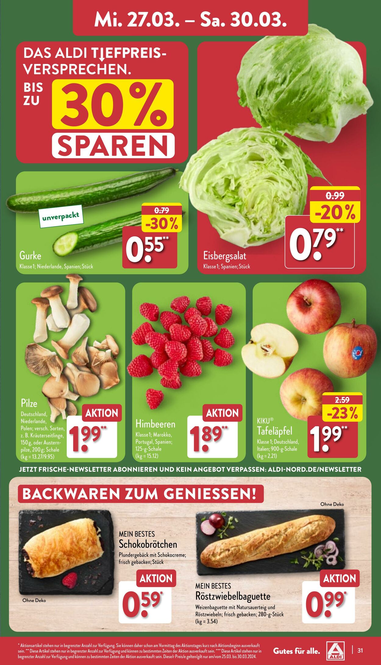 Prospekt Aldi-Nord 18.03.2024 - 23.03.2024