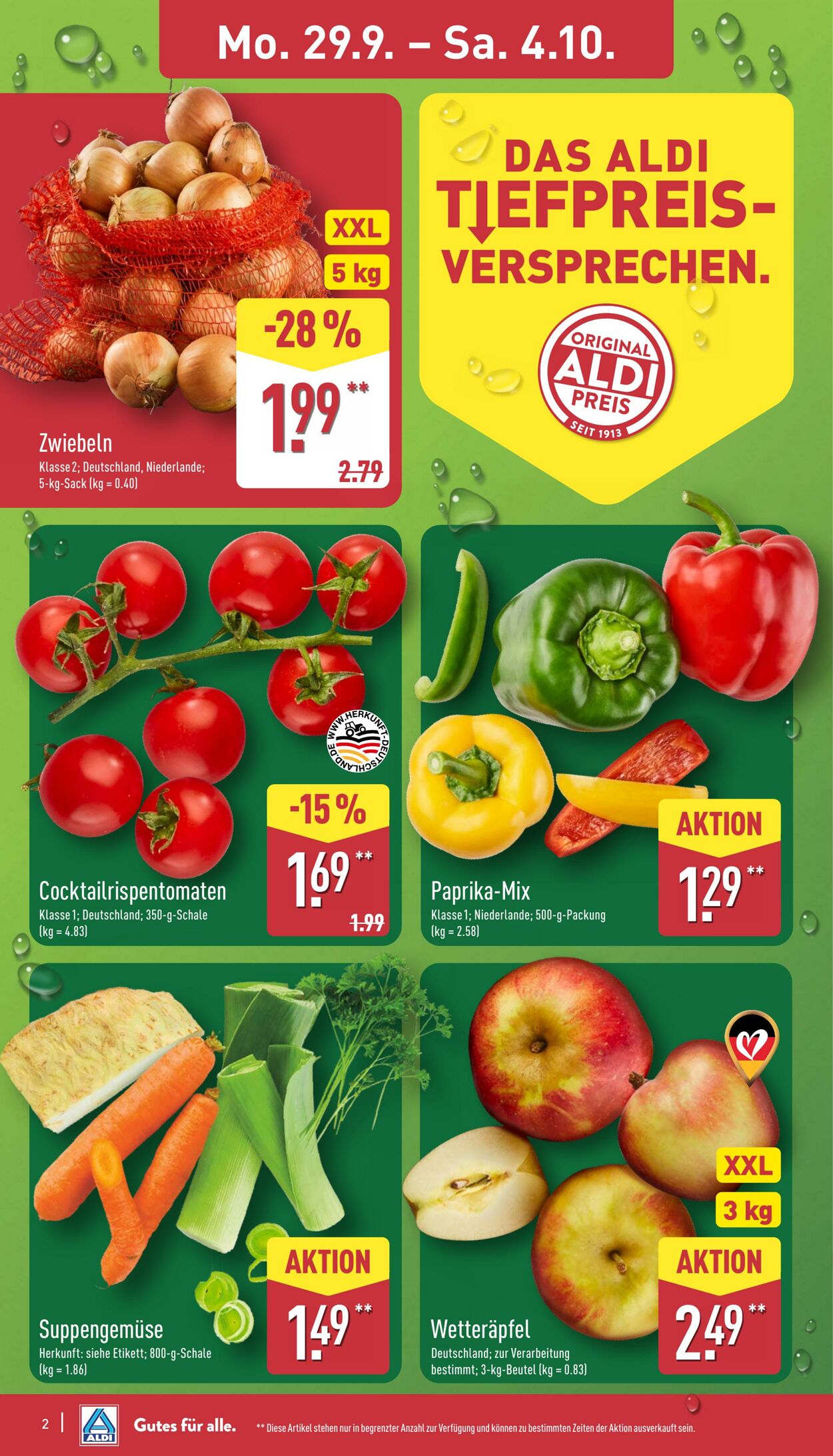 Prospekt Aldi-Nord 29.09.2025 - 04.10.2025