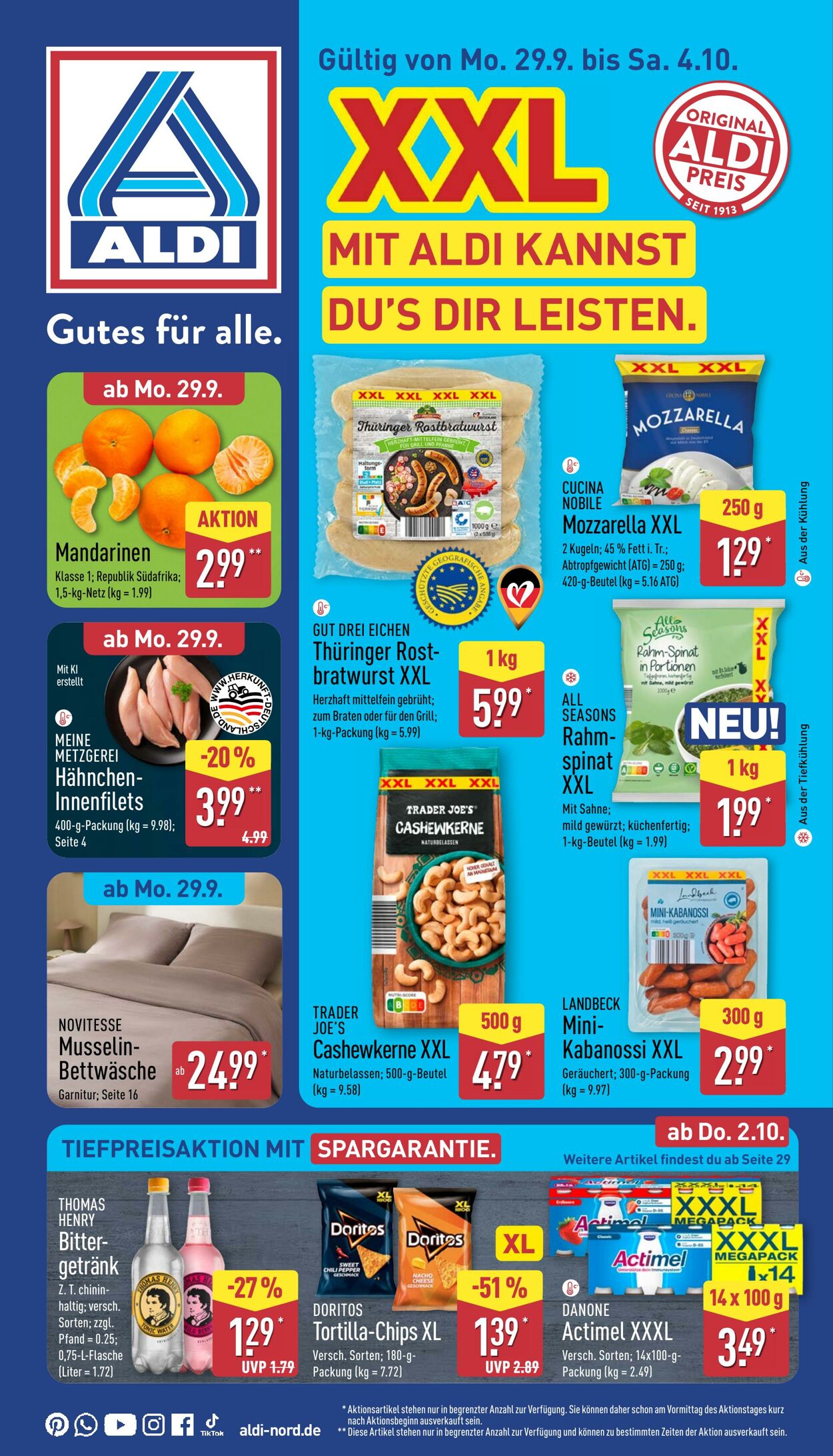 Prospekt Aldi-Nord 29.09.2025 - 04.10.2025