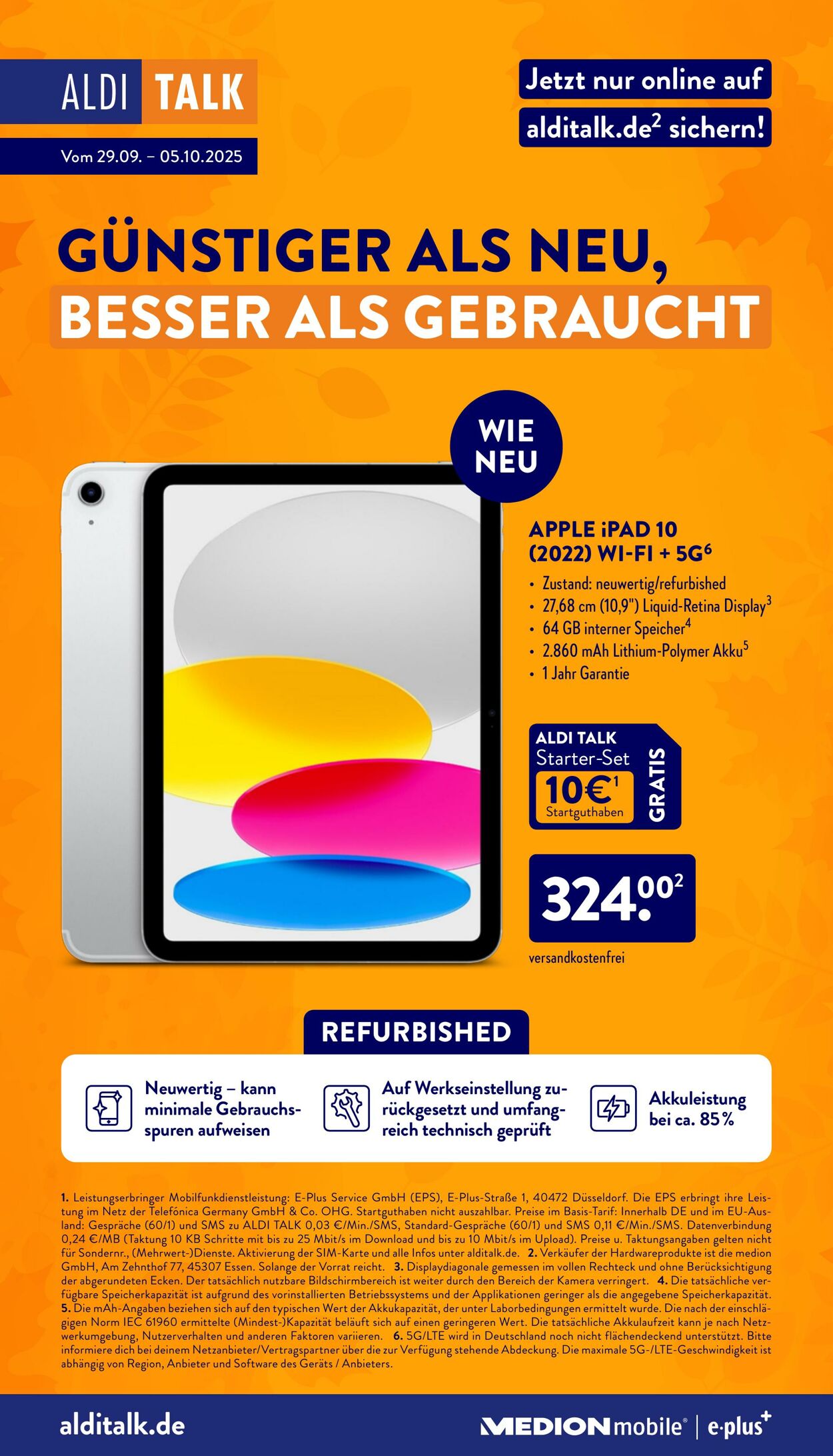 Prospekt Aldi-Nord 29.09.2025 - 04.10.2025