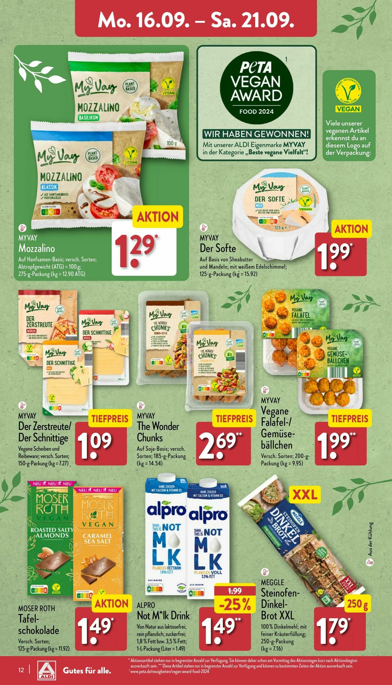 Prospekt Aldi-Nord 16.09.2024 - 21.09.2024