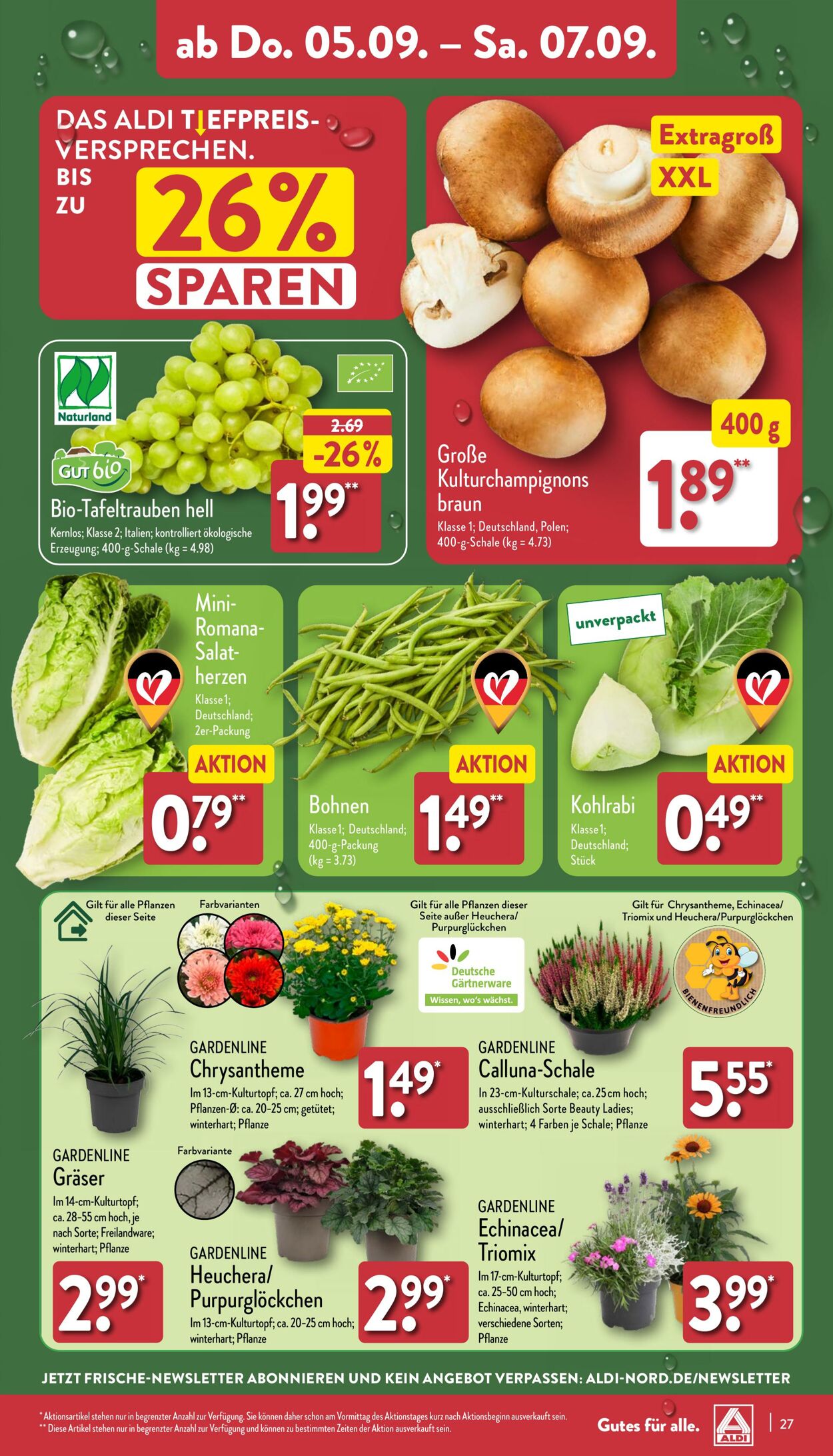 Prospekt Aldi-Nord 26.08.2024 - 31.08.2024