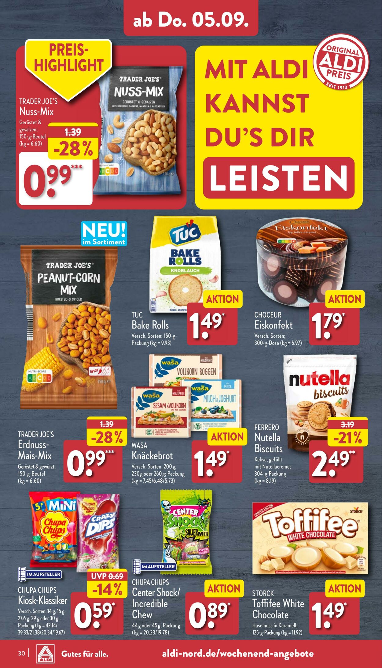 Prospekt Aldi-Nord 26.08.2024 - 31.08.2024