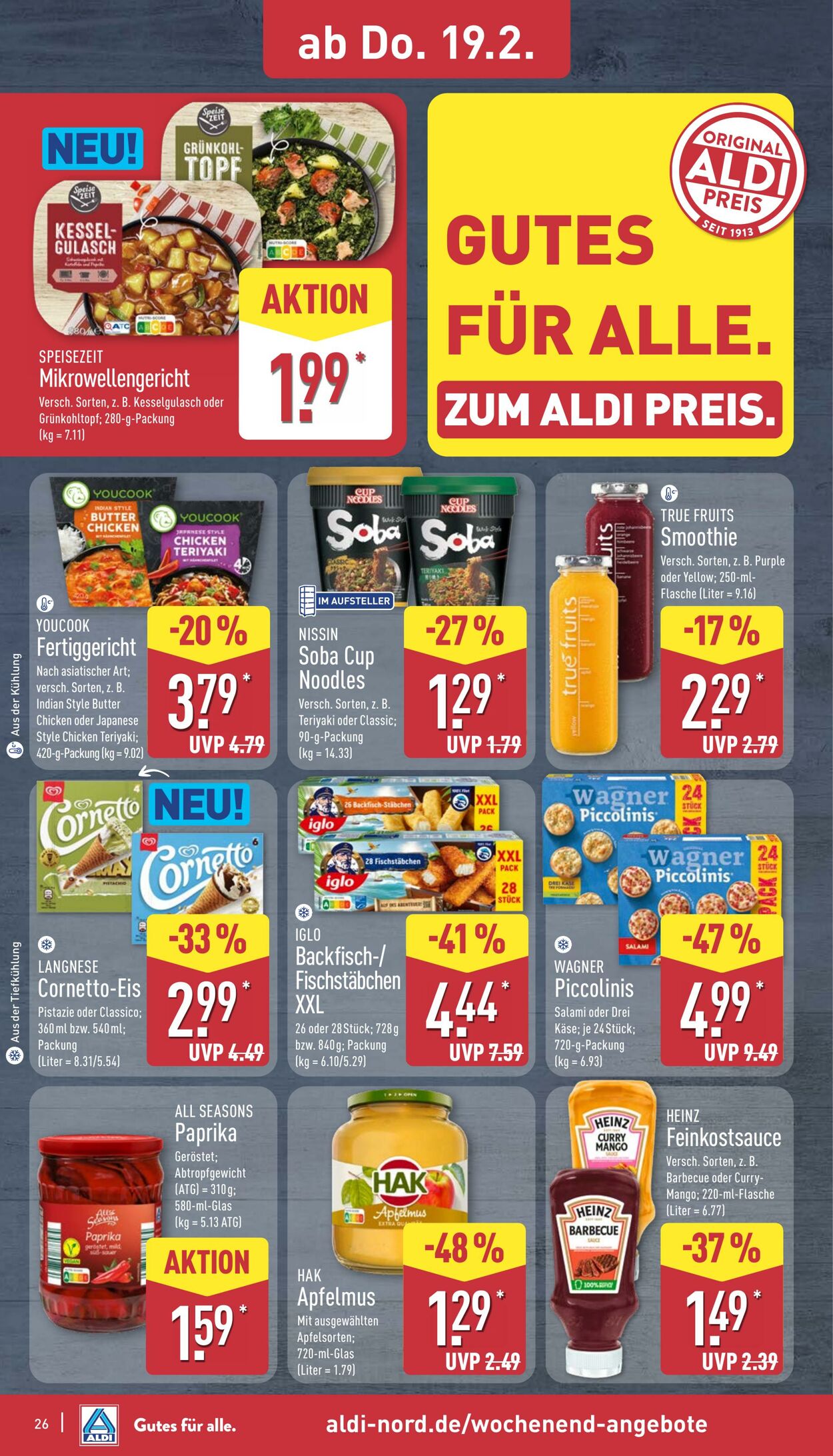 Prospekt Aldi-Nord 16.02.2026 - 21.02.2026