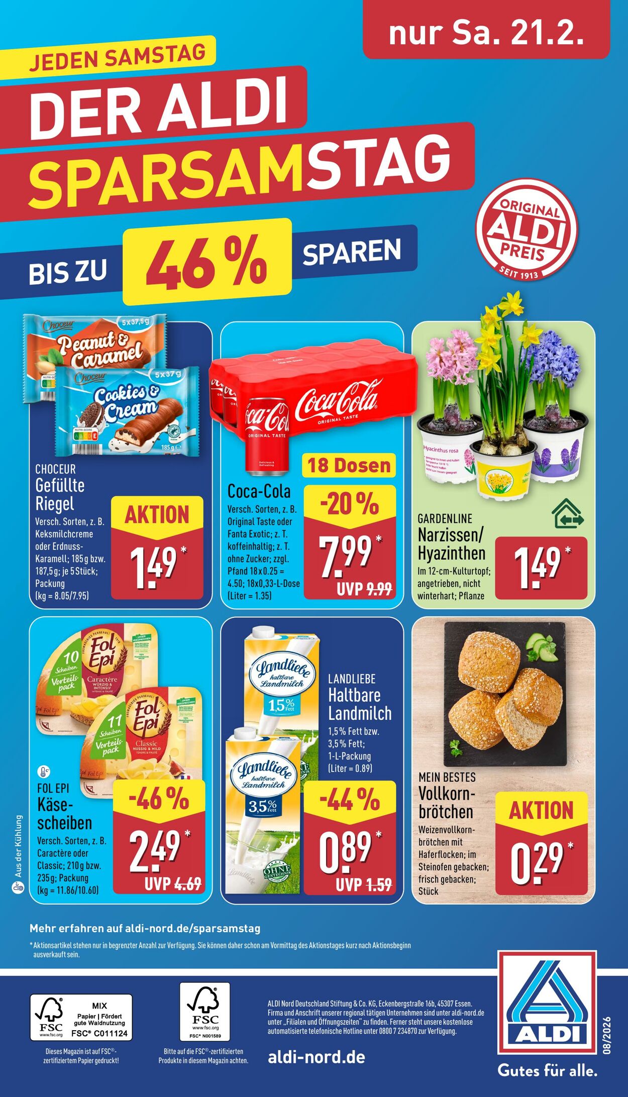Prospekt Aldi-Nord 16.02.2026 - 21.02.2026