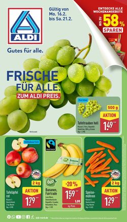 Prospekt Aldi-Nord 16.02.2026 - 21.02.2026