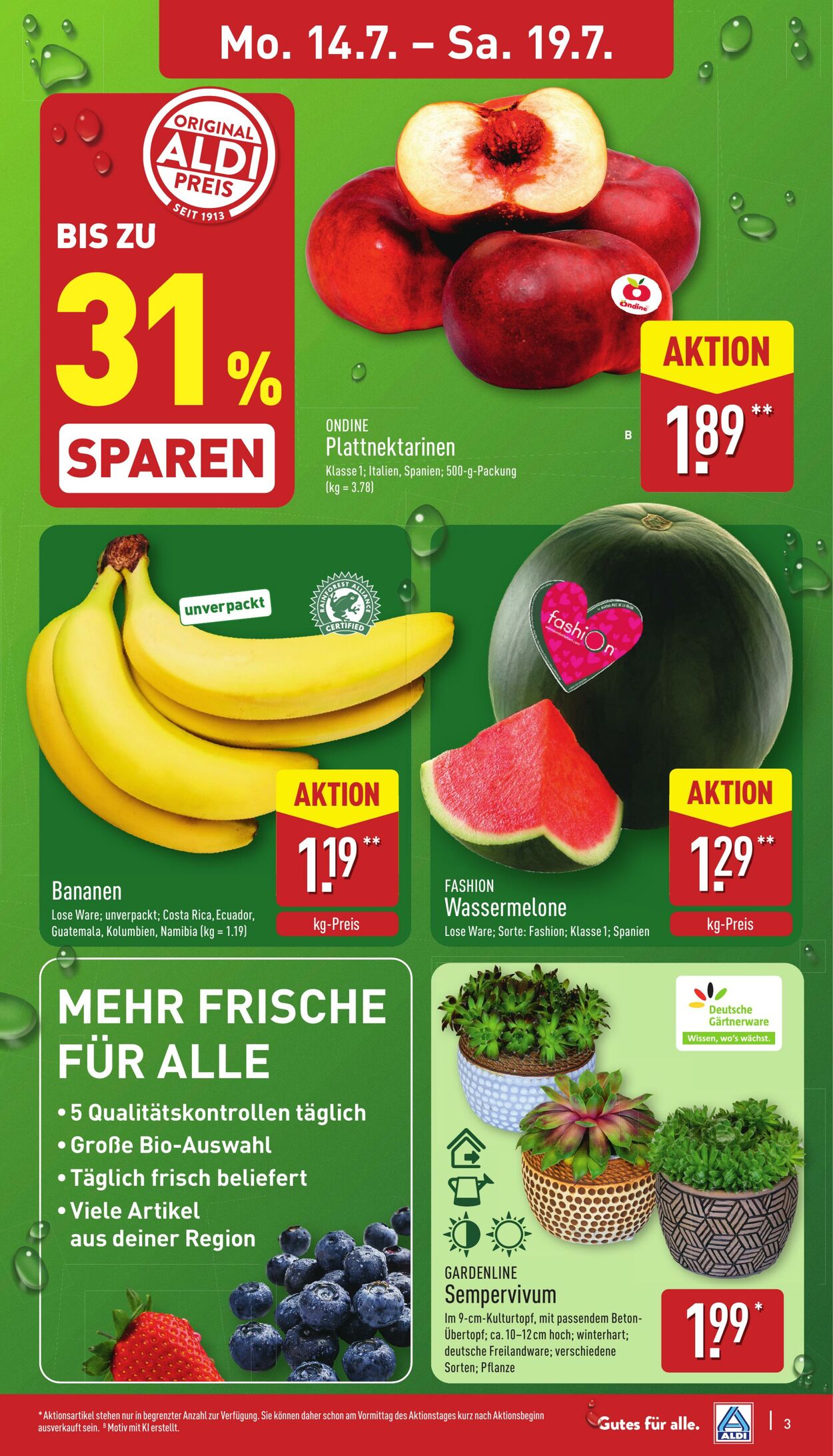 Prospekt Aldi-Nord 14.07.2025 - 19.07.2025