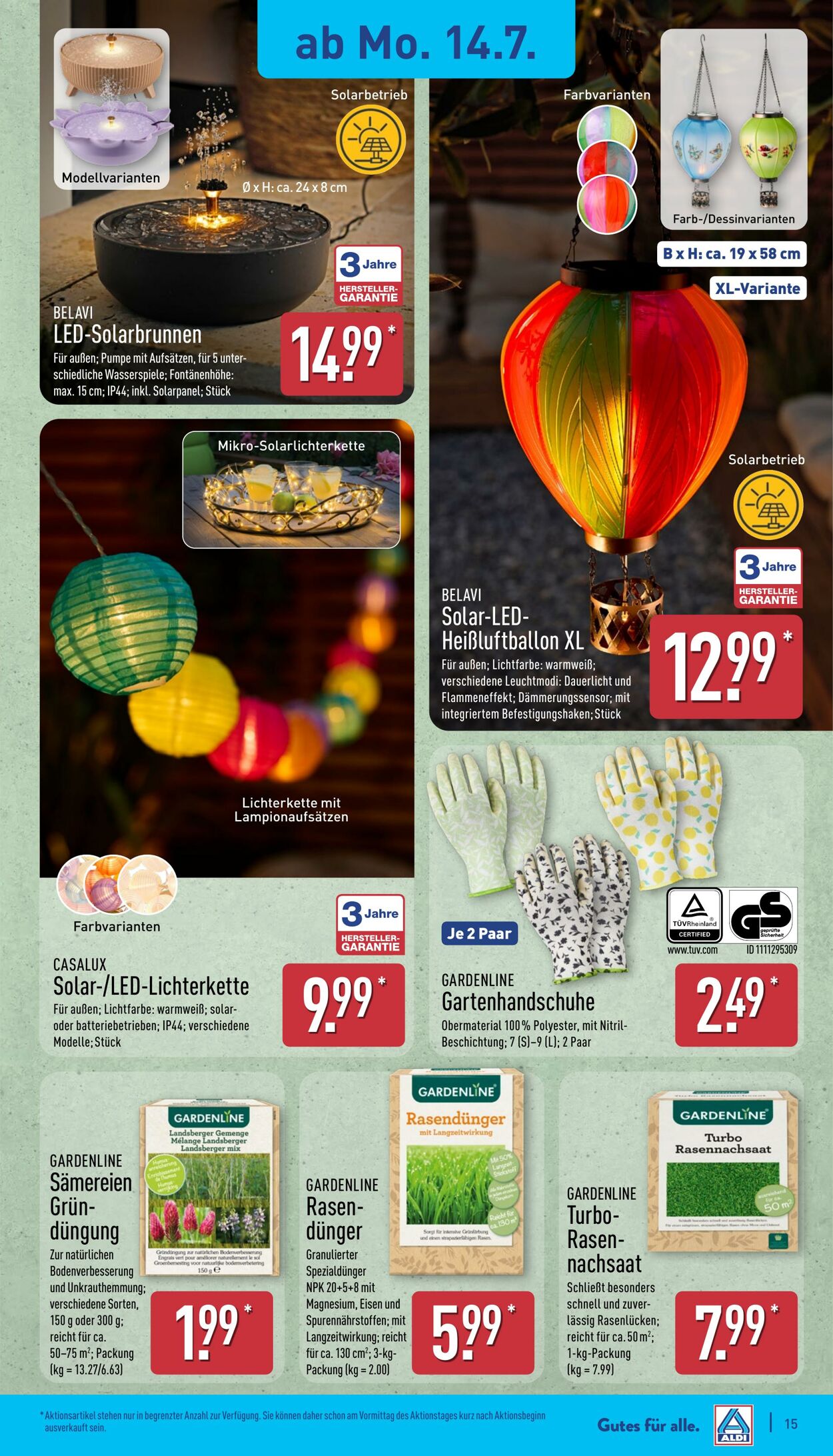 Prospekt Aldi-Nord 14.07.2025 - 19.07.2025