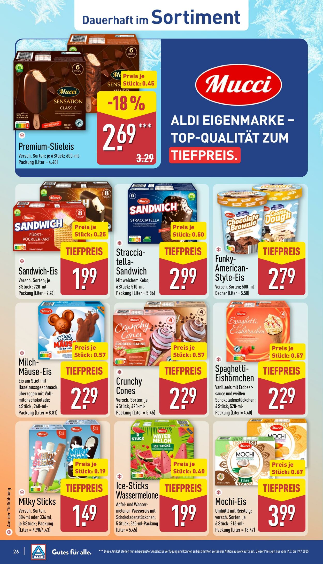 Prospekt Aldi-Nord 14.07.2025 - 19.07.2025
