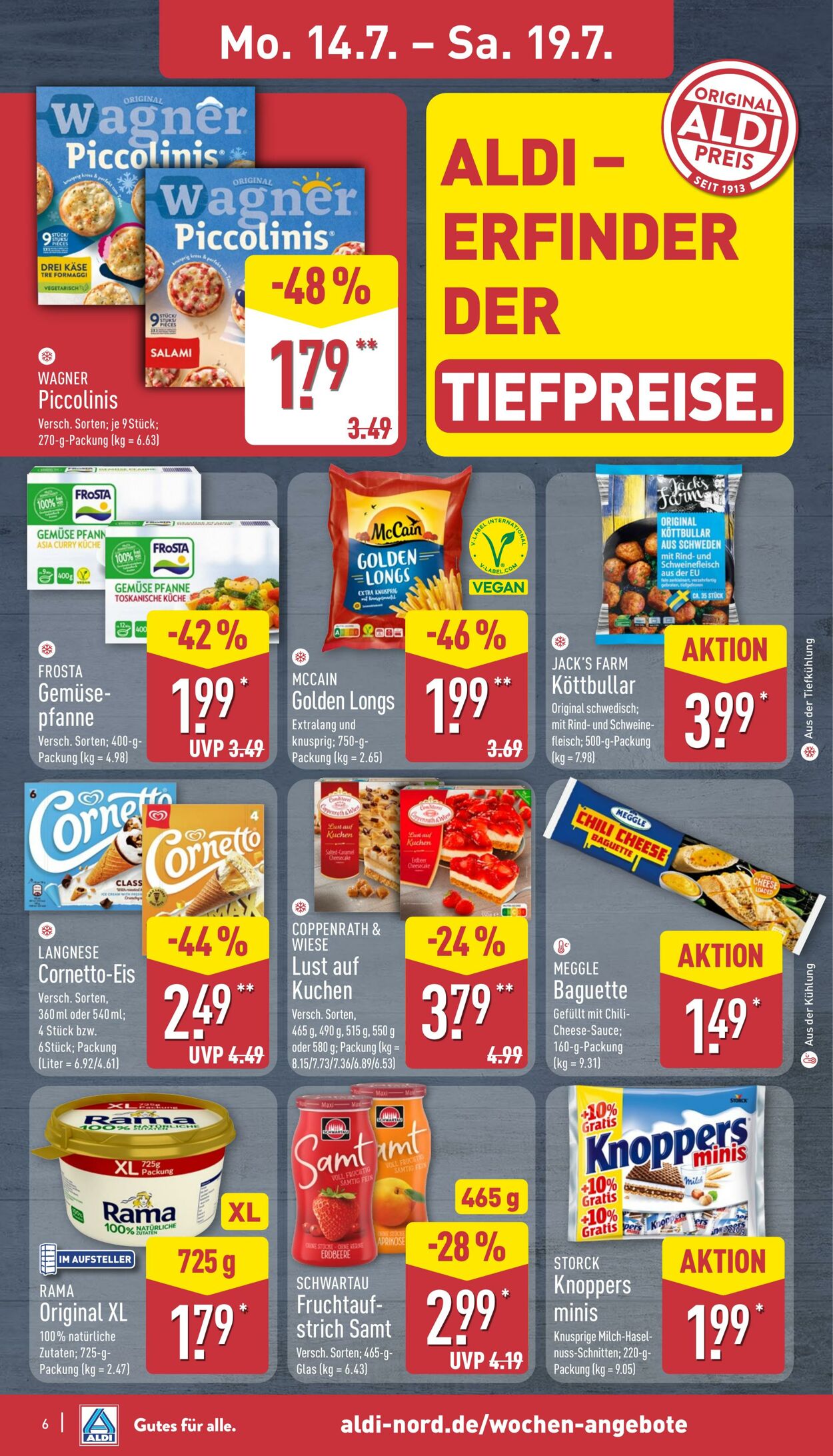 Prospekt Aldi-Nord 14.07.2025 - 19.07.2025