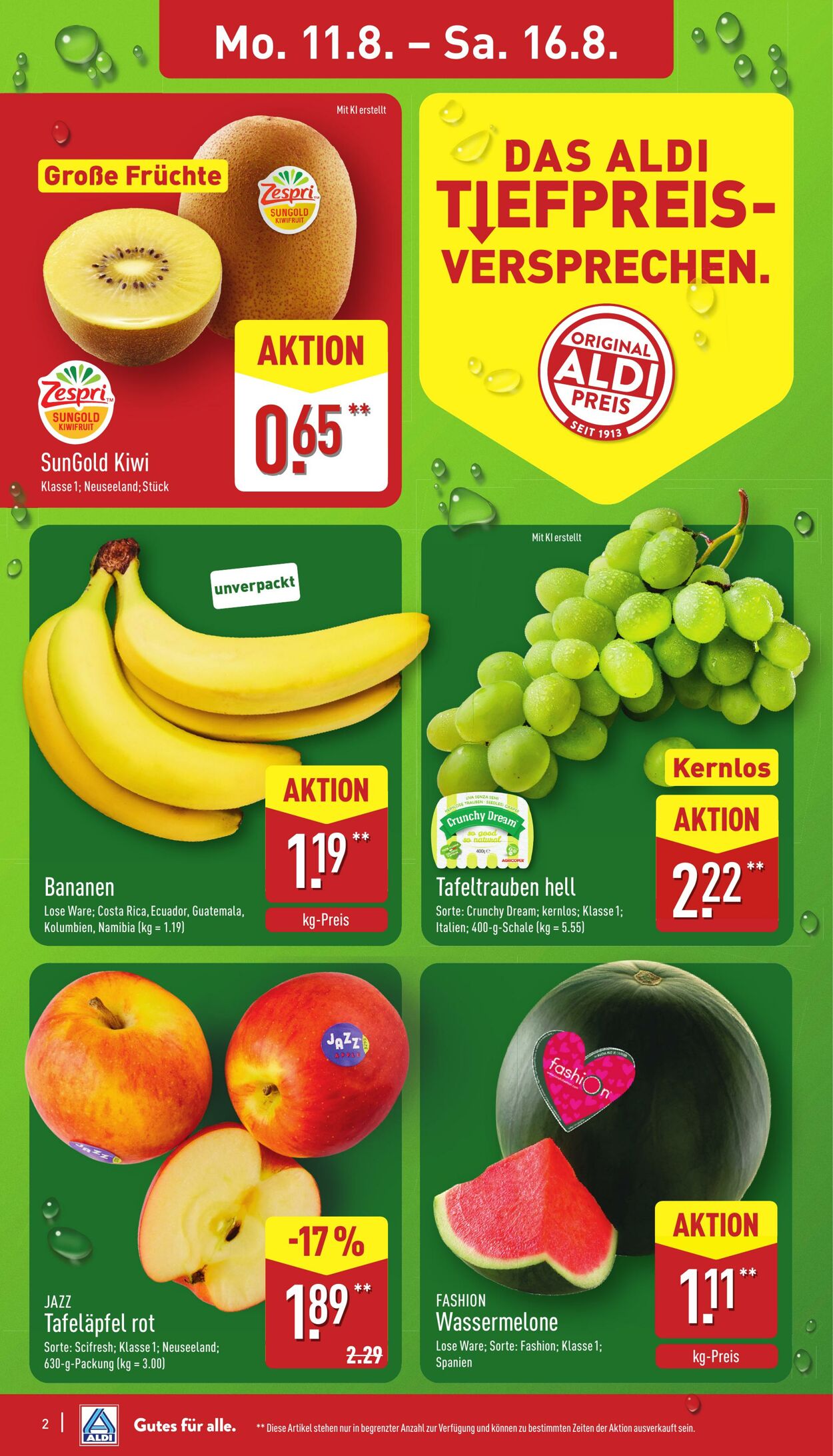Prospekt Aldi-Nord 11.08.2025 - 16.08.2025