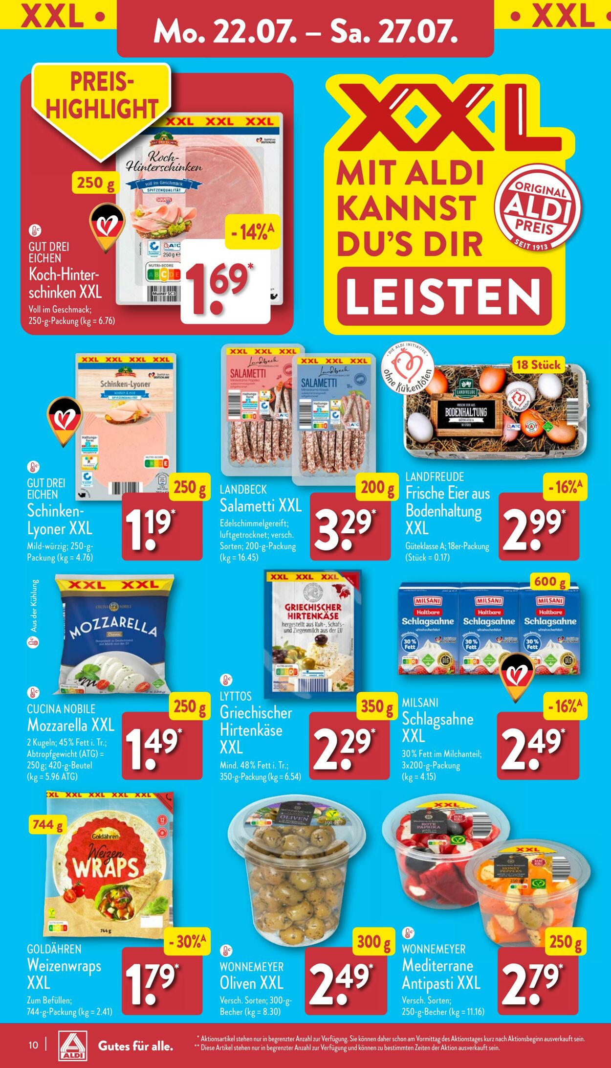 Prospekt Aldi-Nord 22.07.2024 - 27.07.2024