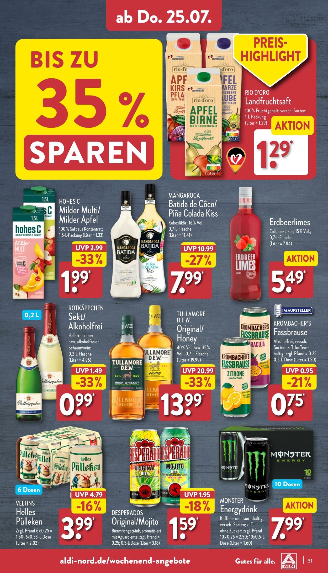 Prospekt Aldi-Nord 22.07.2024 - 27.07.2024