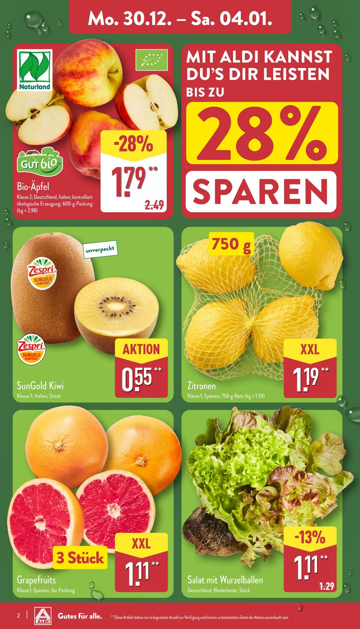 Prospekt Aldi-Nord 30.12.2024 - 04.01.2025