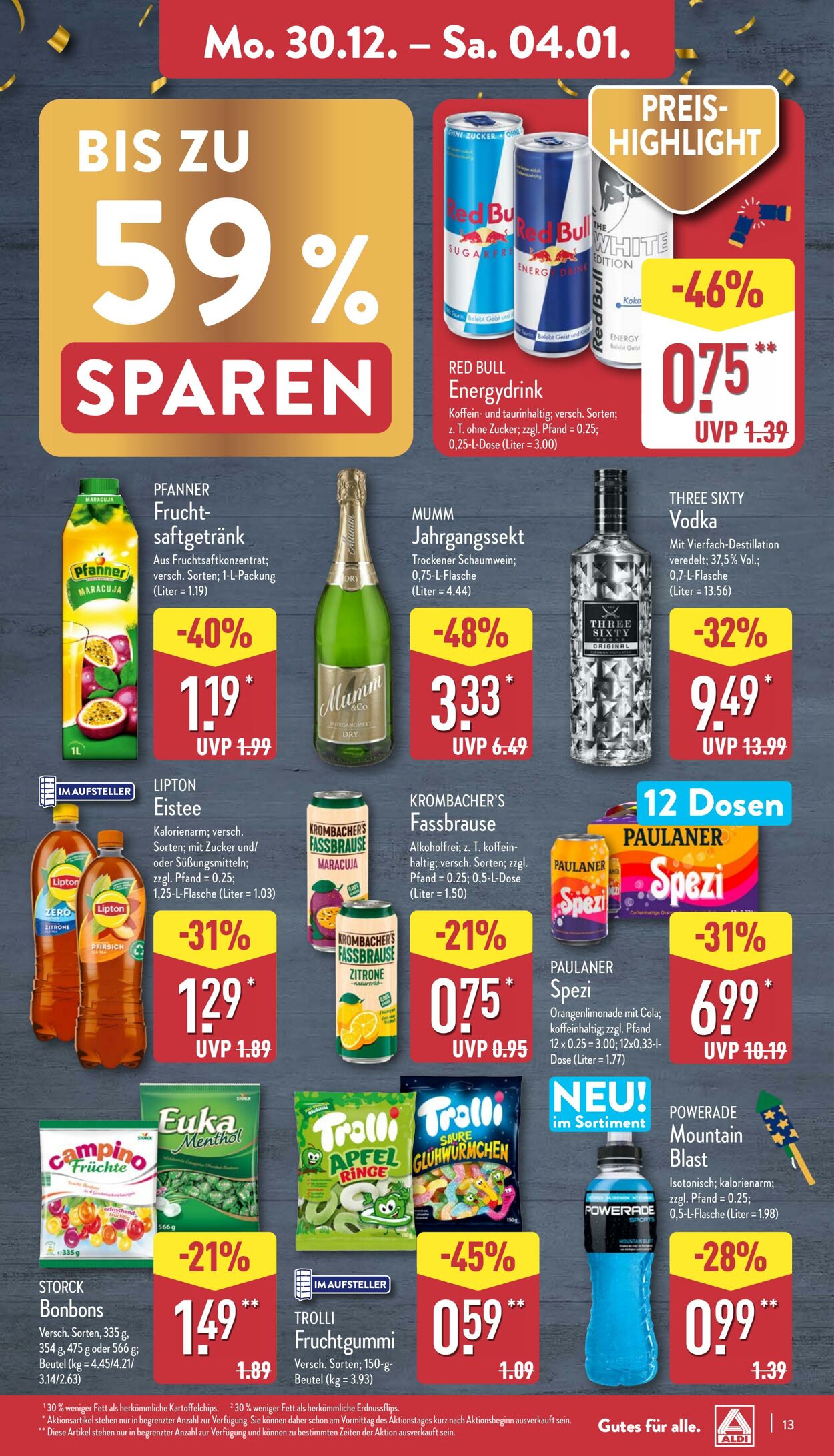 Prospekt Aldi-Nord 30.12.2024 - 04.01.2025