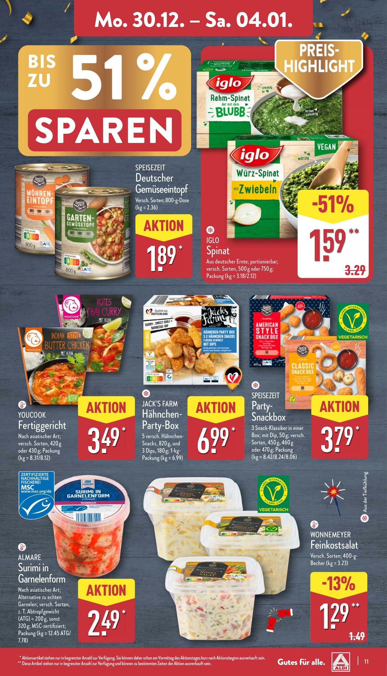 Prospekt Aldi-Nord 30.12.2024 - 04.01.2025