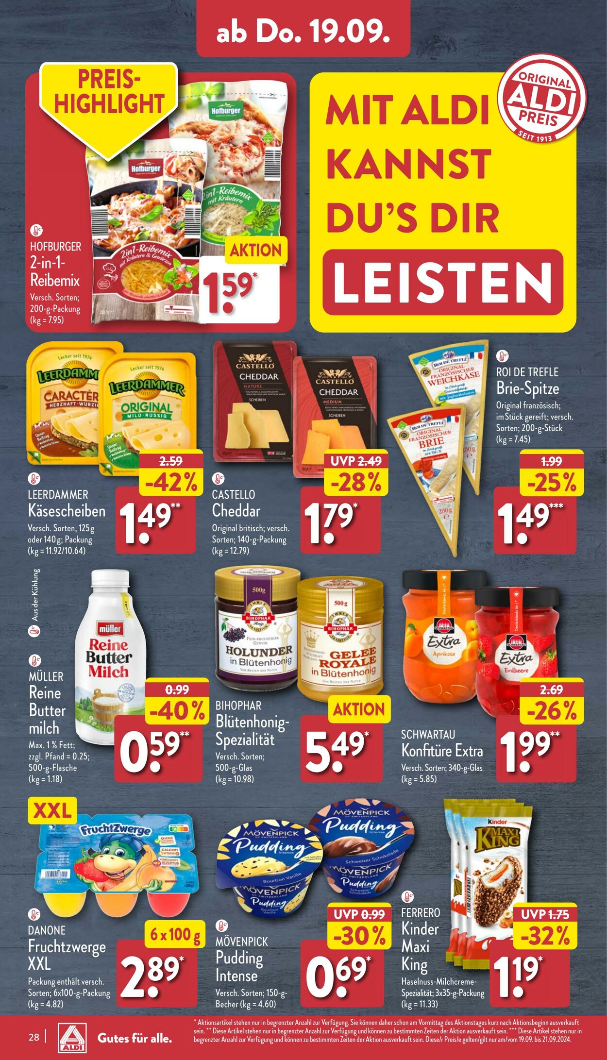 Prospekt Aldi-Nord 16.09.2024 - 21.09.2024