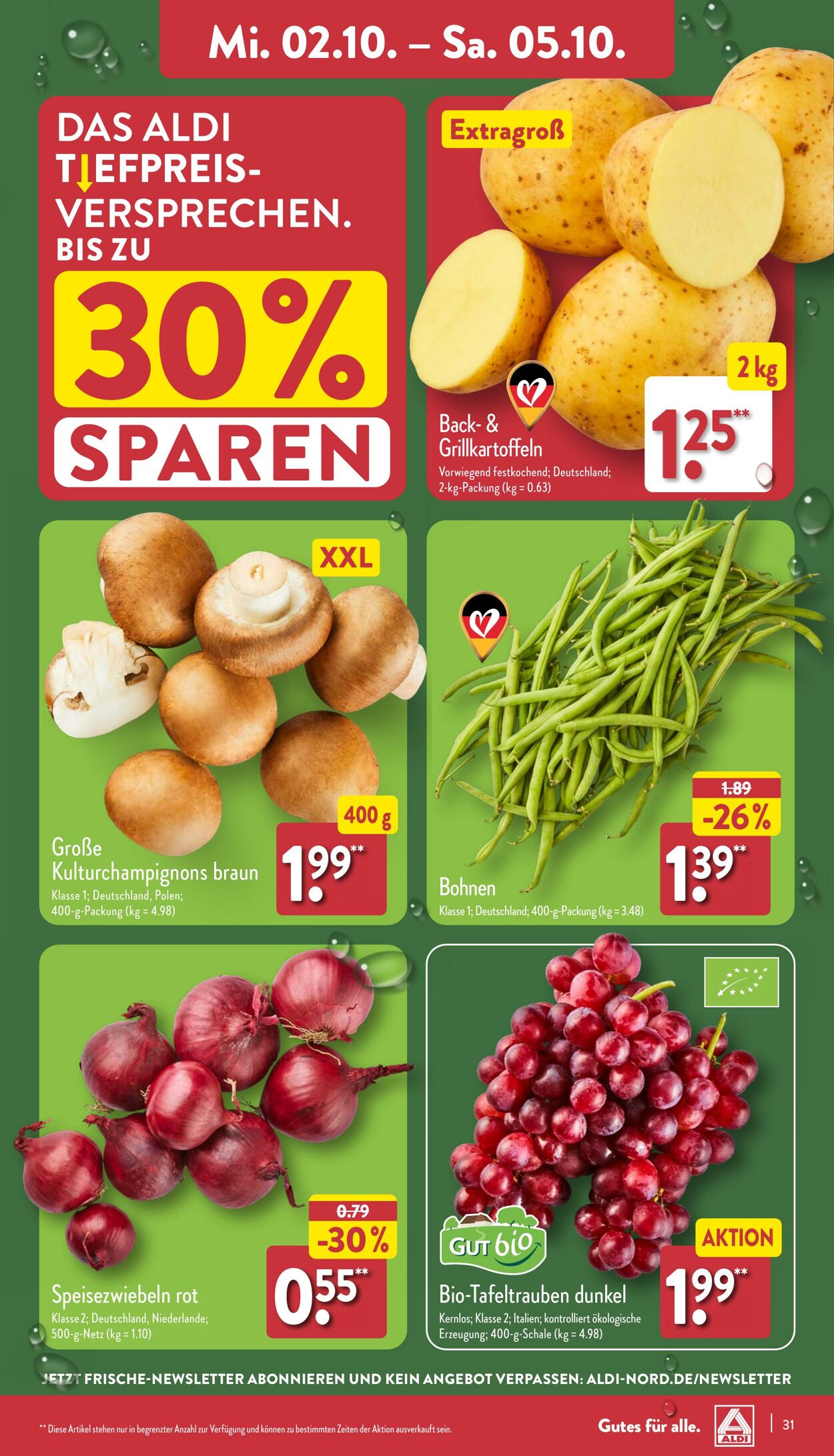 Prospekt Aldi-Nord 29.09.2024 - 06.10.2024