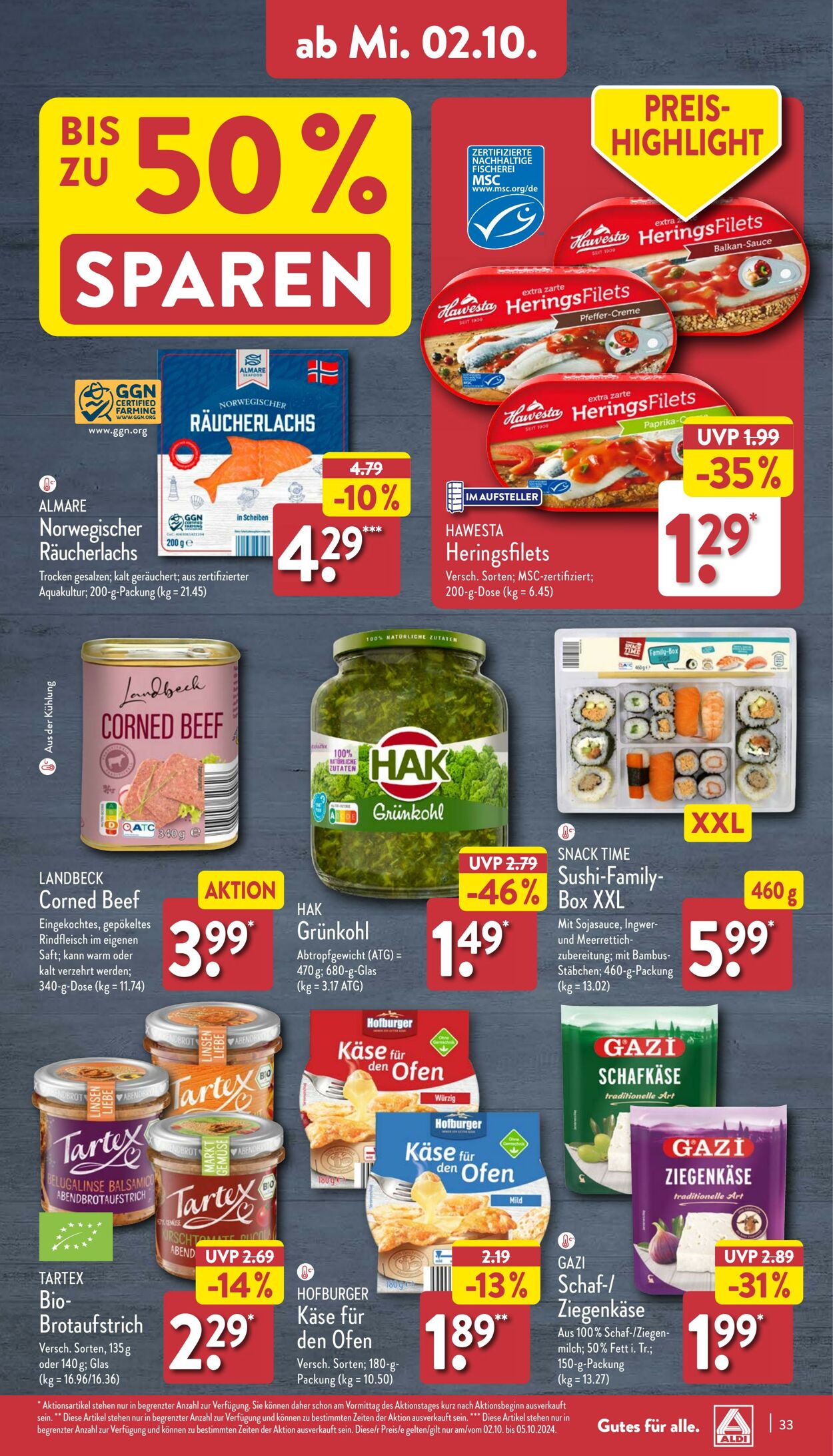 Prospekt Aldi-Nord 29.09.2024 - 06.10.2024