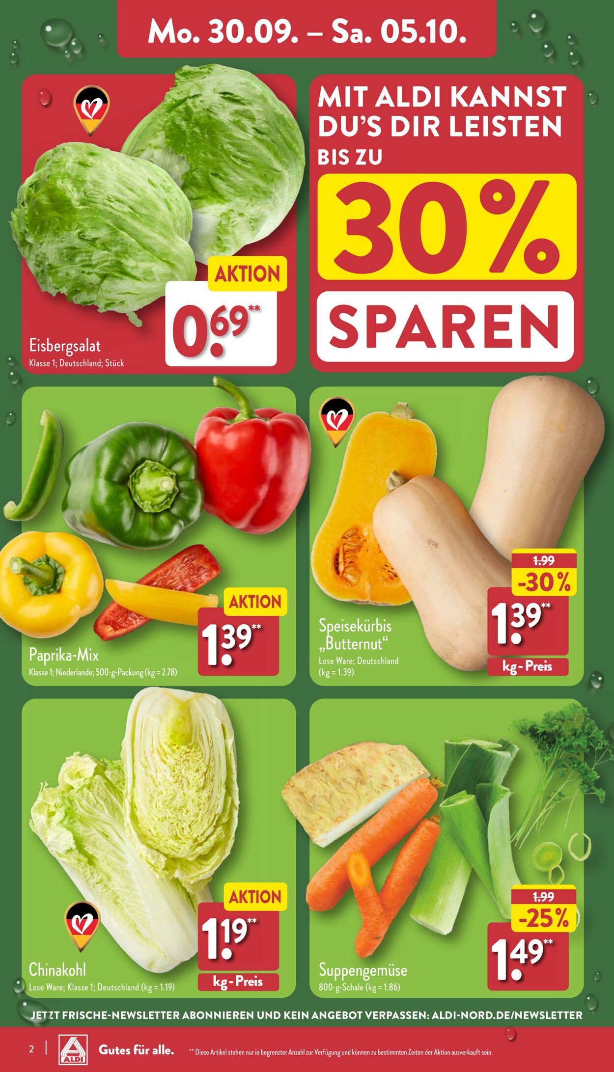 Prospekt Aldi-Nord 29.09.2024 - 06.10.2024