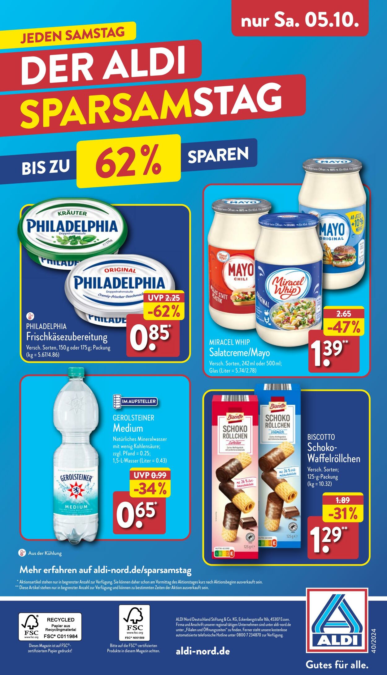 Prospekt Aldi-Nord 29.09.2024 - 06.10.2024