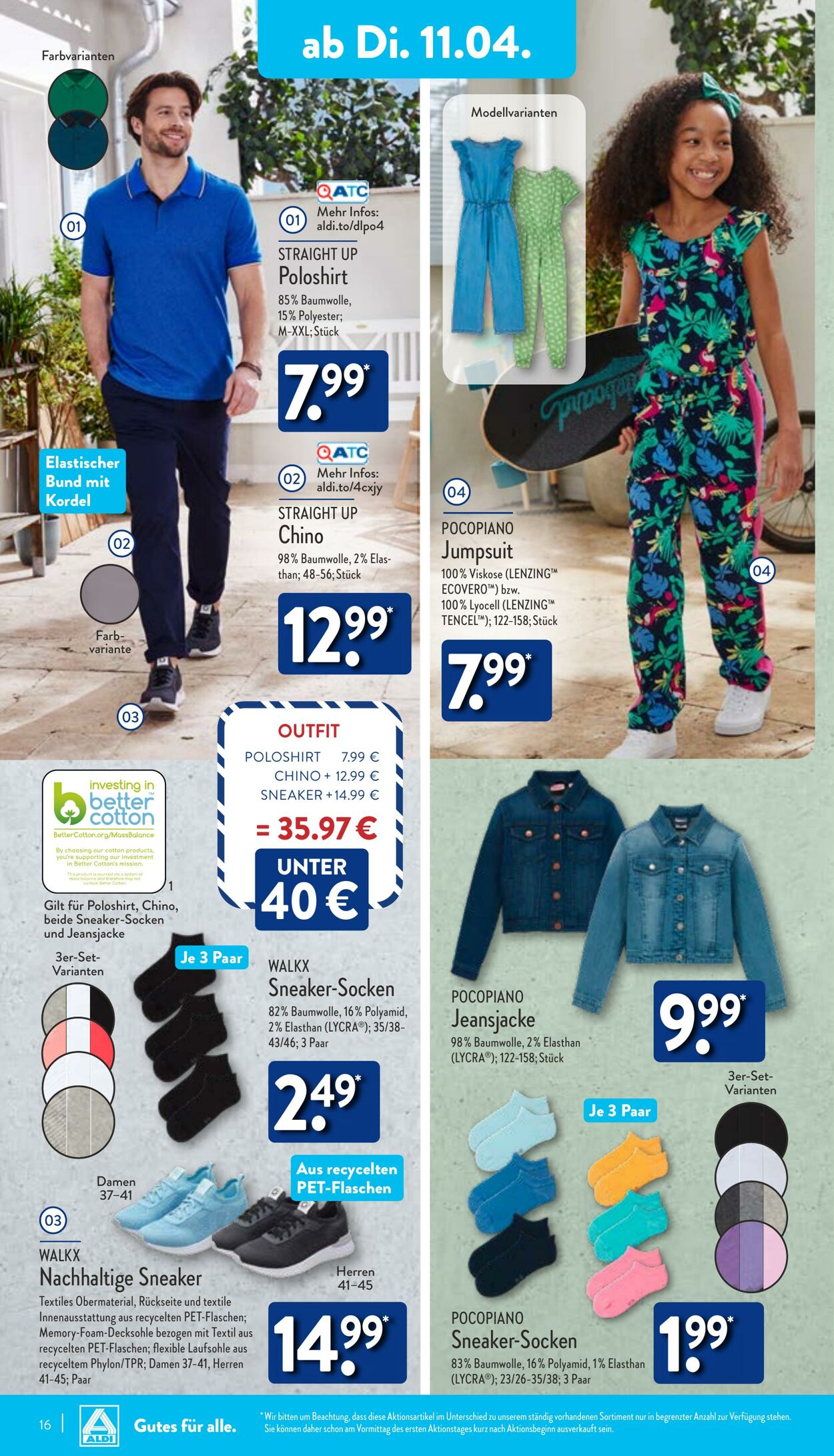 Aldi-Nord Werbeprospekt - Gültig von 11.04 bis 15.04 - Seitenzahl 16 ...