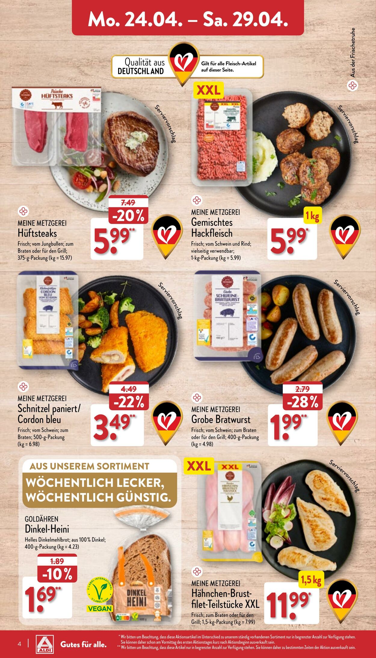 Prospekt Aldi-Nord 24.04.2023 - 29.04.2023