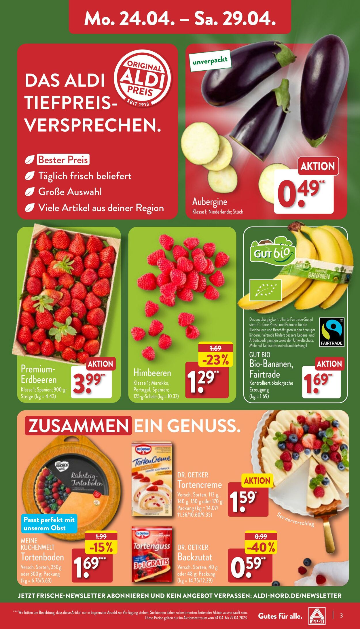 Prospekt Aldi-Nord 24.04.2023 - 29.04.2023