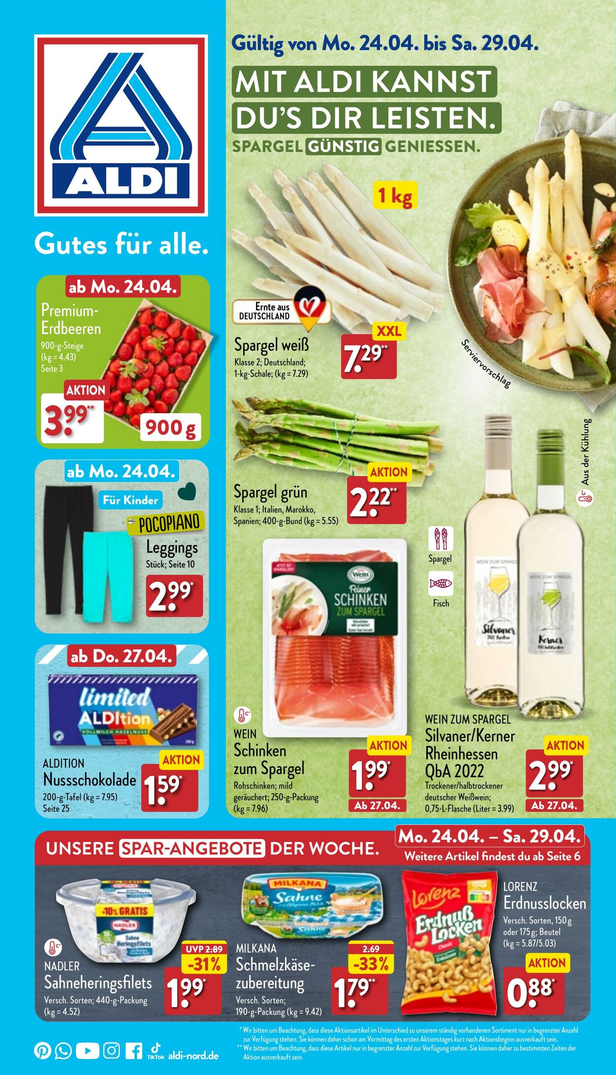 Prospekt Aldi-Nord 24.04.2023 - 29.04.2023