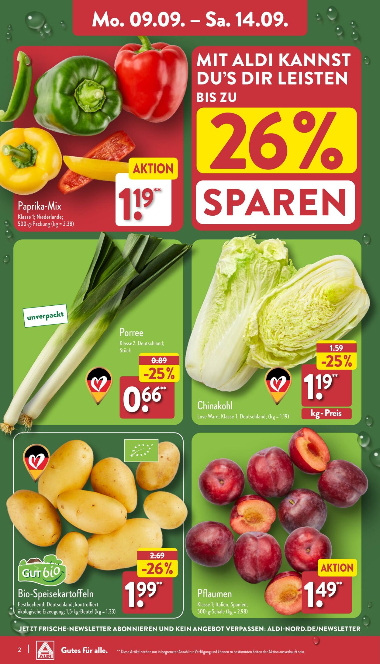 Prospekt Aldi-Nord 08.09.2024 - 14.09.2024