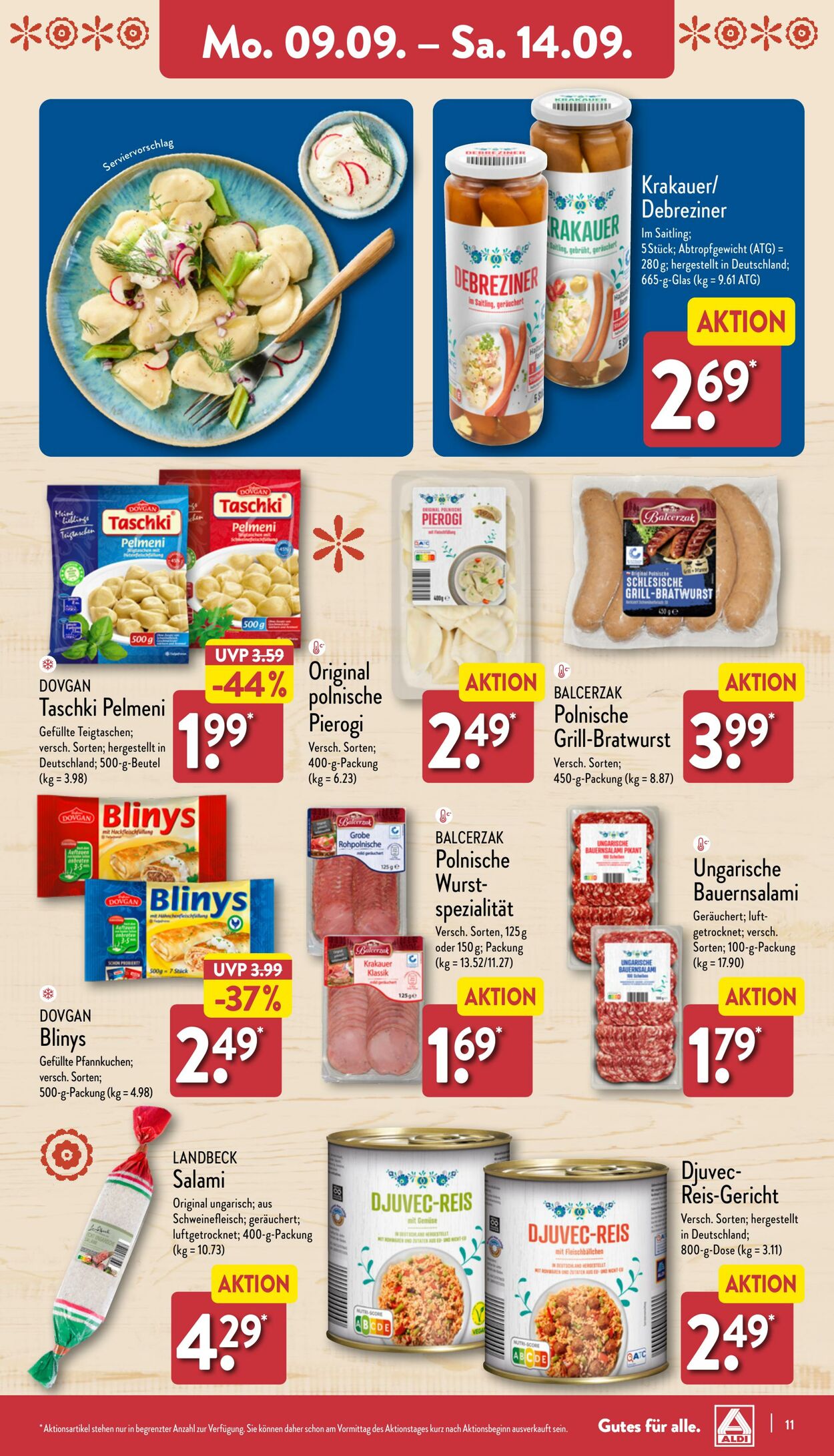 Prospekt Aldi-Nord 08.09.2024 - 14.09.2024