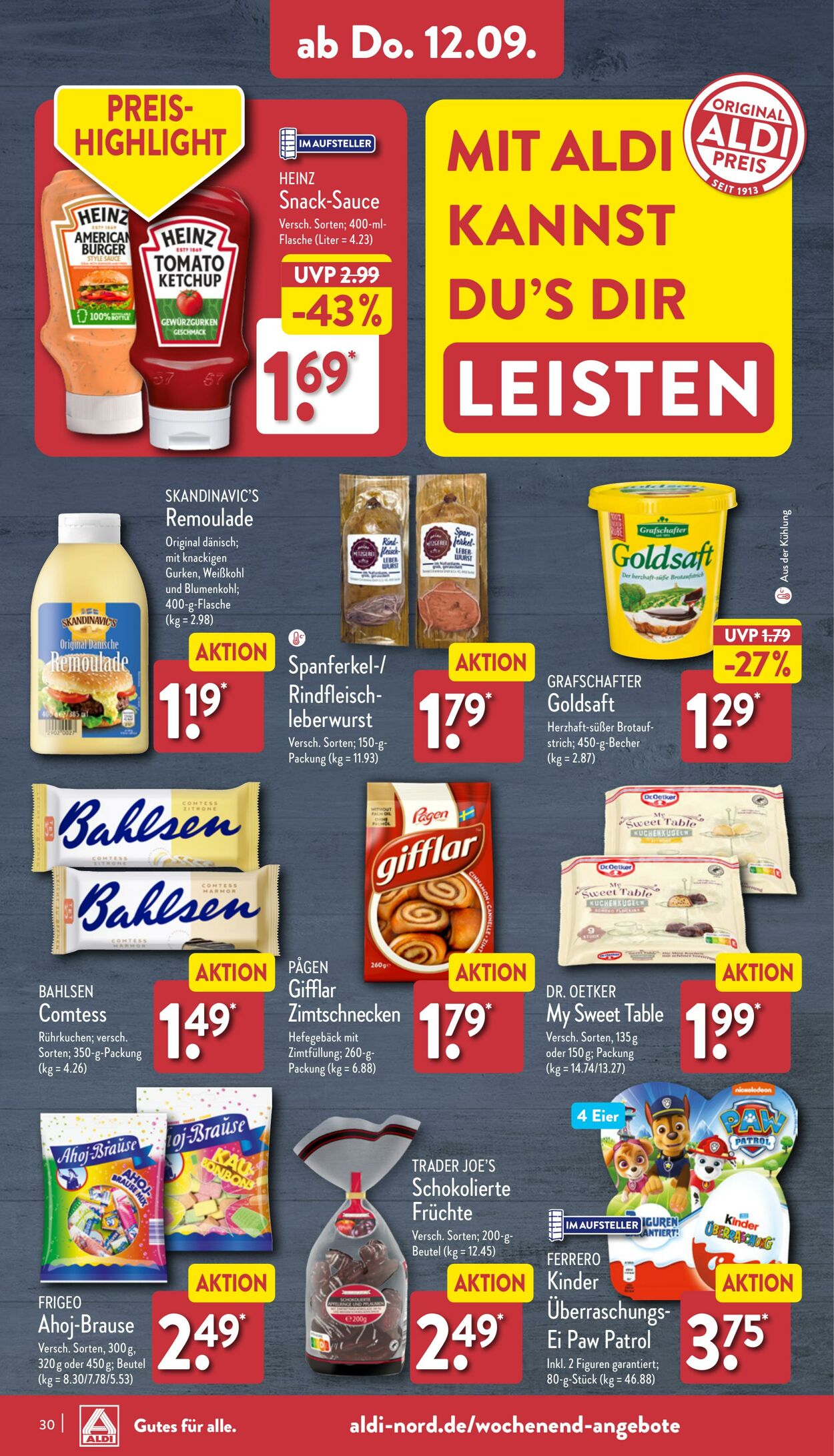 Prospekt Aldi-Nord 08.09.2024 - 14.09.2024