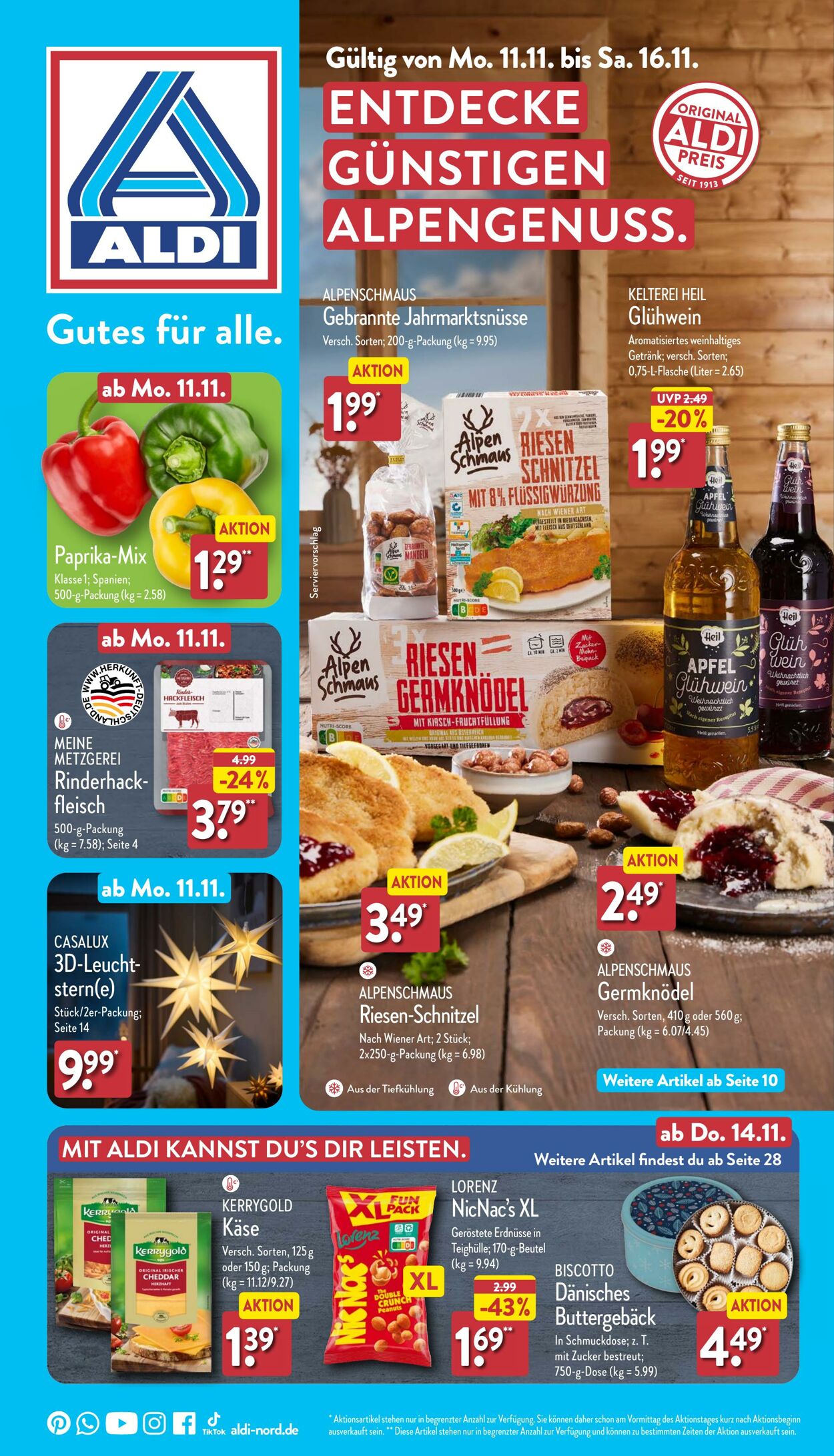 Prospekt Aldi-Nord 11.11.2024 - 18.11.2024