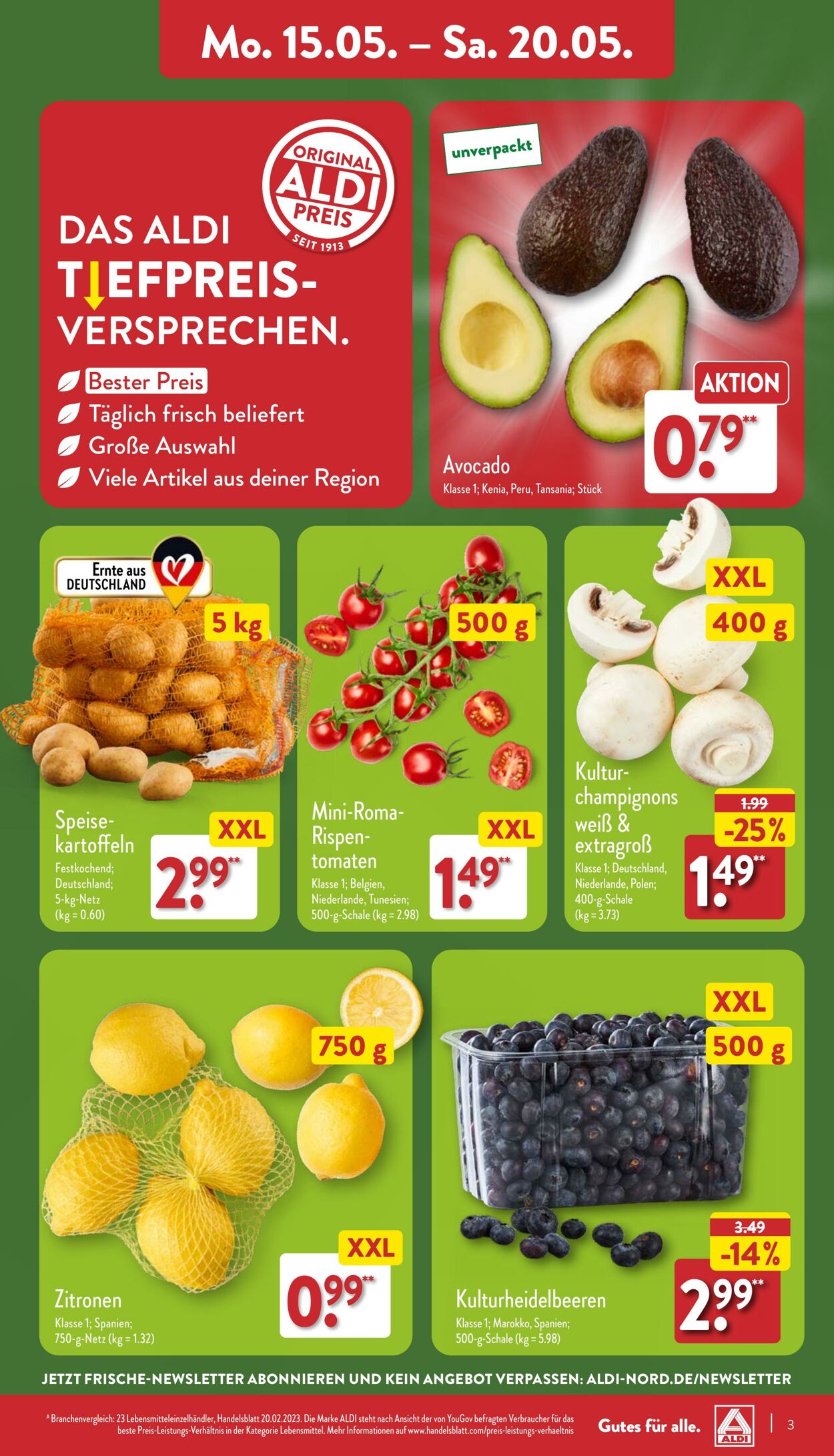 Prospekt Aldi-Nord 15.05.2023 - 20.05.2023