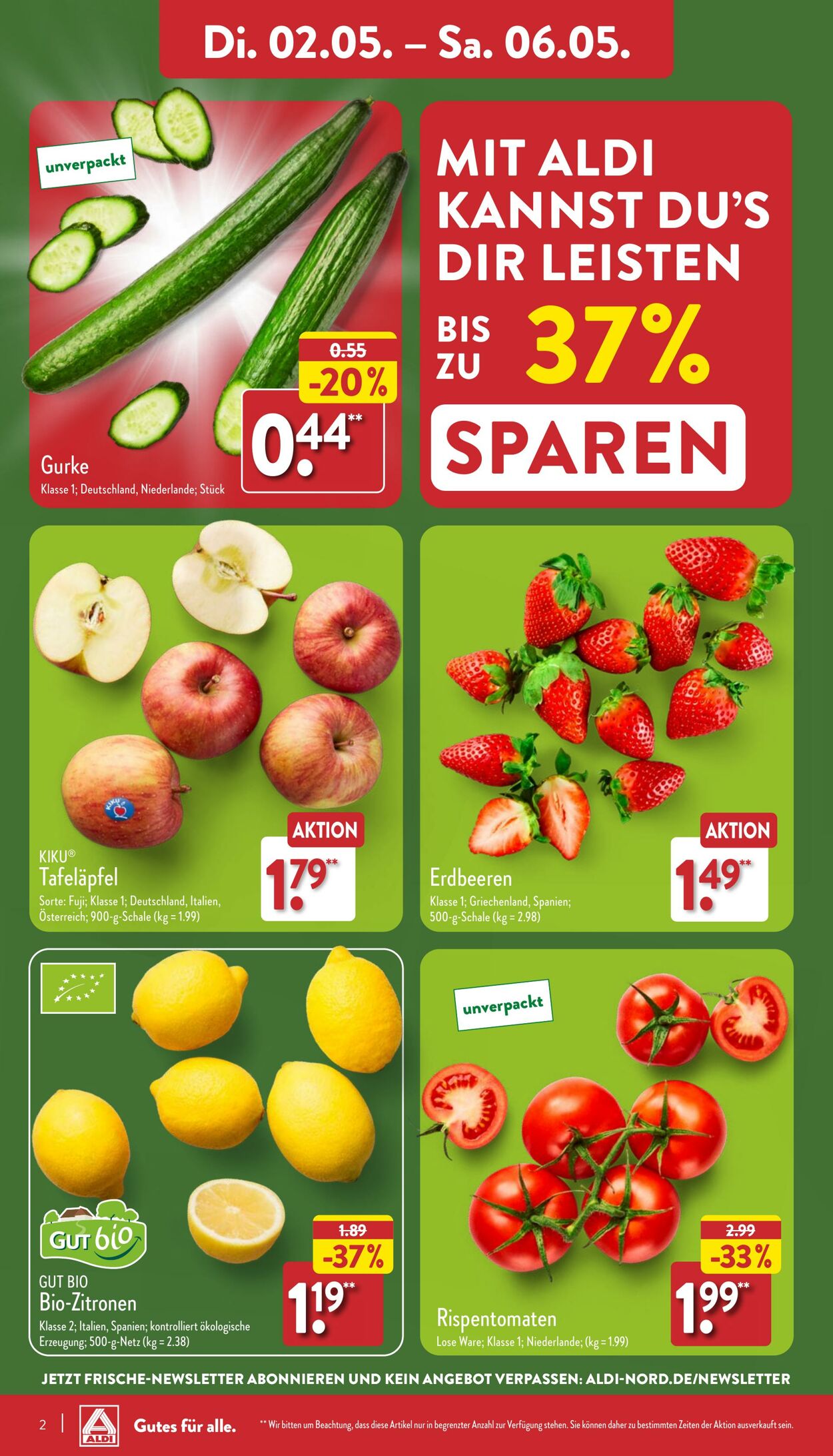 Prospekt Aldi-Nord 02.05.2023 - 06.05.2023