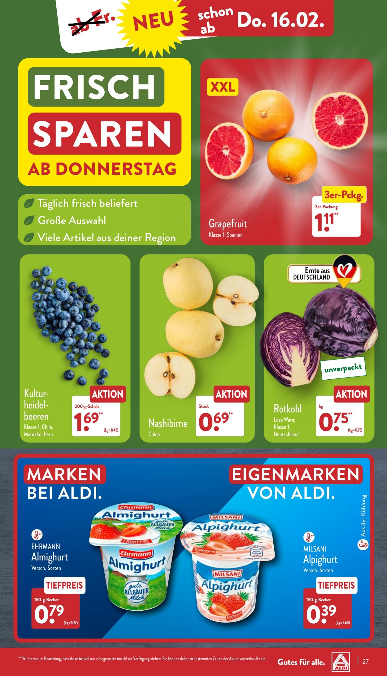 Prospekt Aldi-Nord 13.02.2023 - 18.02.2023