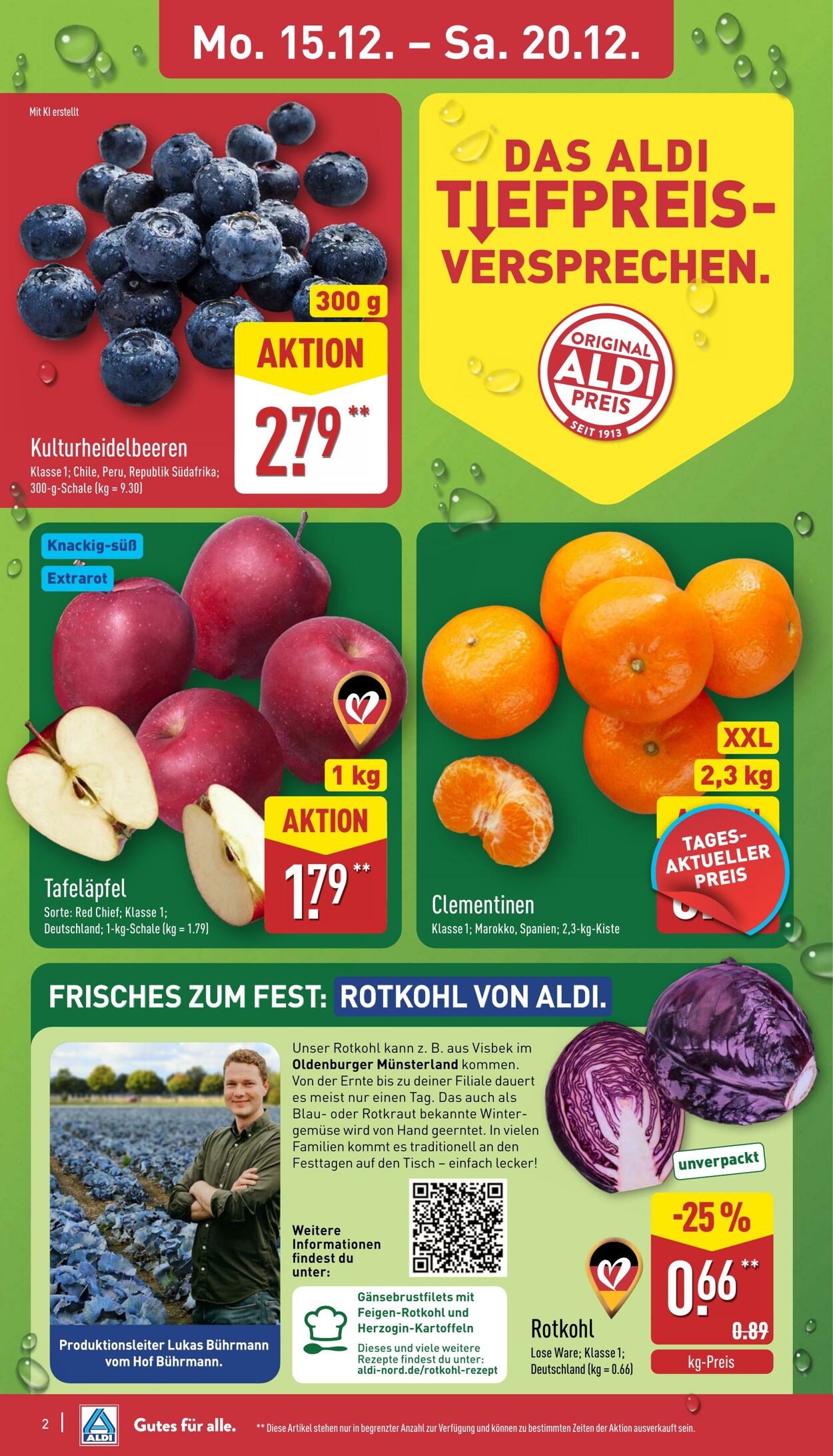 Prospekt Aldi-Nord 15.12.2025 - 20.12.2025