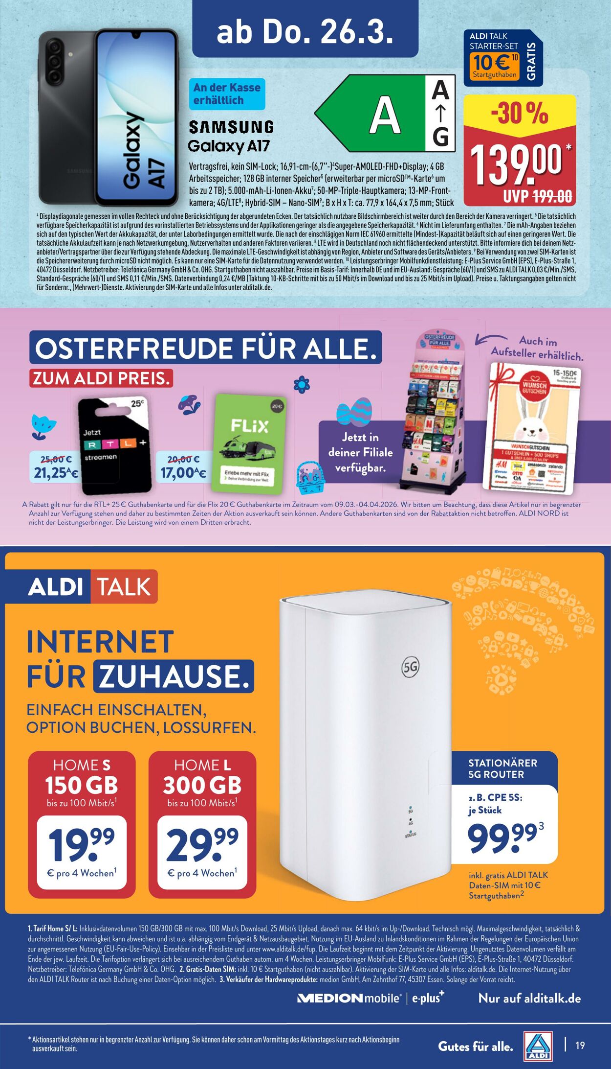 Prospekt Aldi-Nord 16.03.2026 - 21.03.2026
